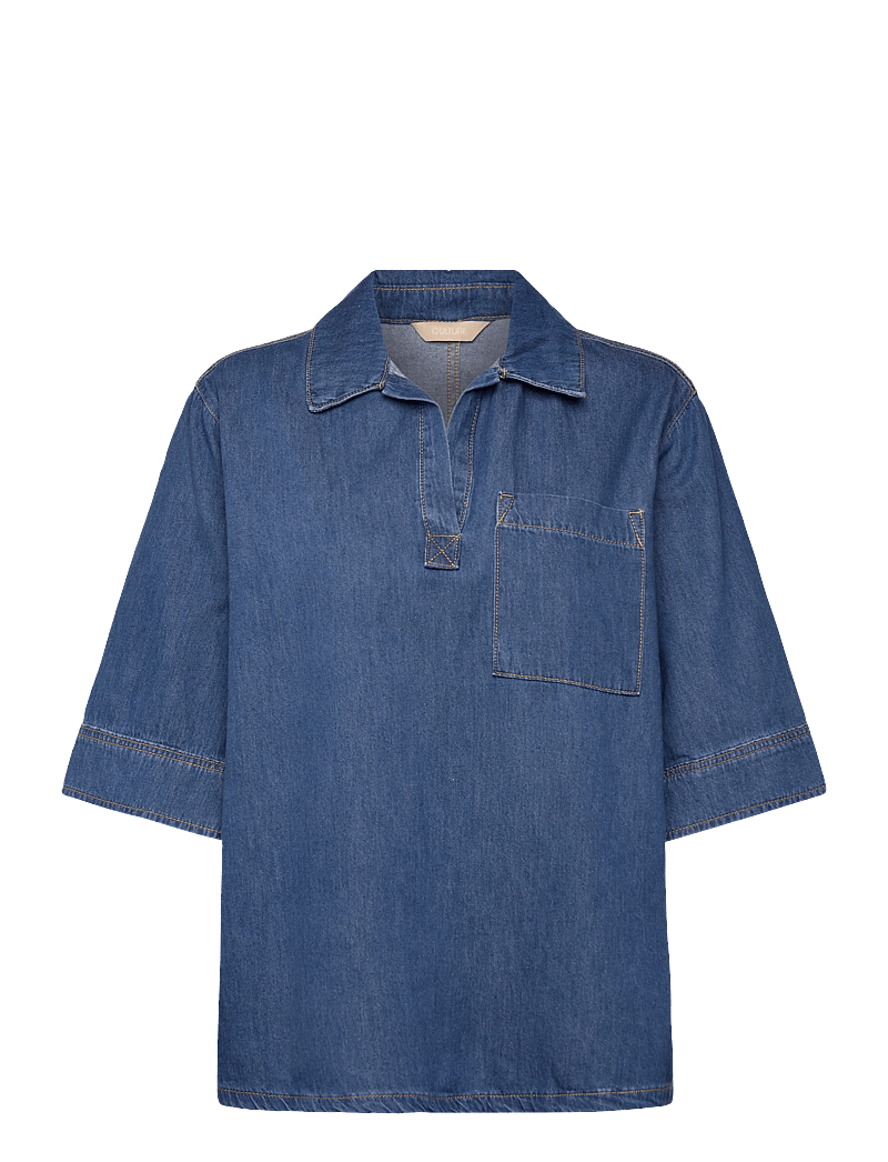 Culture - CUpin Arpa Blouse - jeansskjortor - dark blue wash - 0