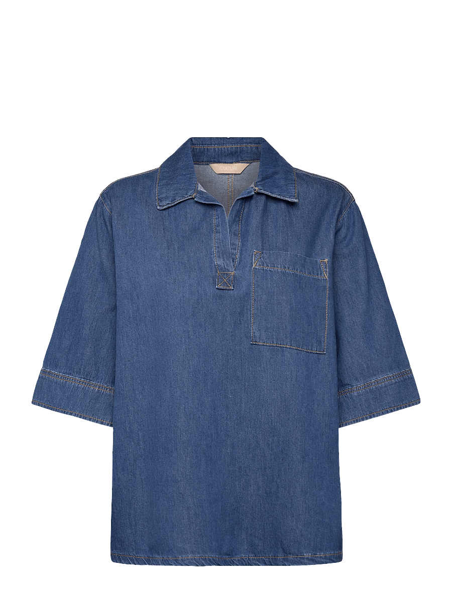 Culture - CUpin Arpa Blouse - jeanshemden - dark blue wash - 0