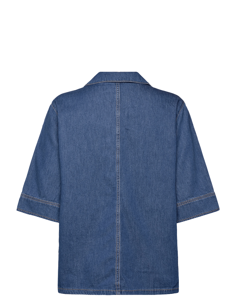 Culture - CUpin Arpa Blouse - jeanshemden - dark blue wash - 1