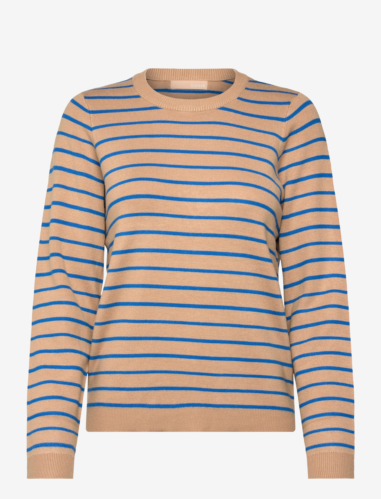 Culture - CUebba Annemette ON Pullover - pullover - tannin/blue stripe - 0