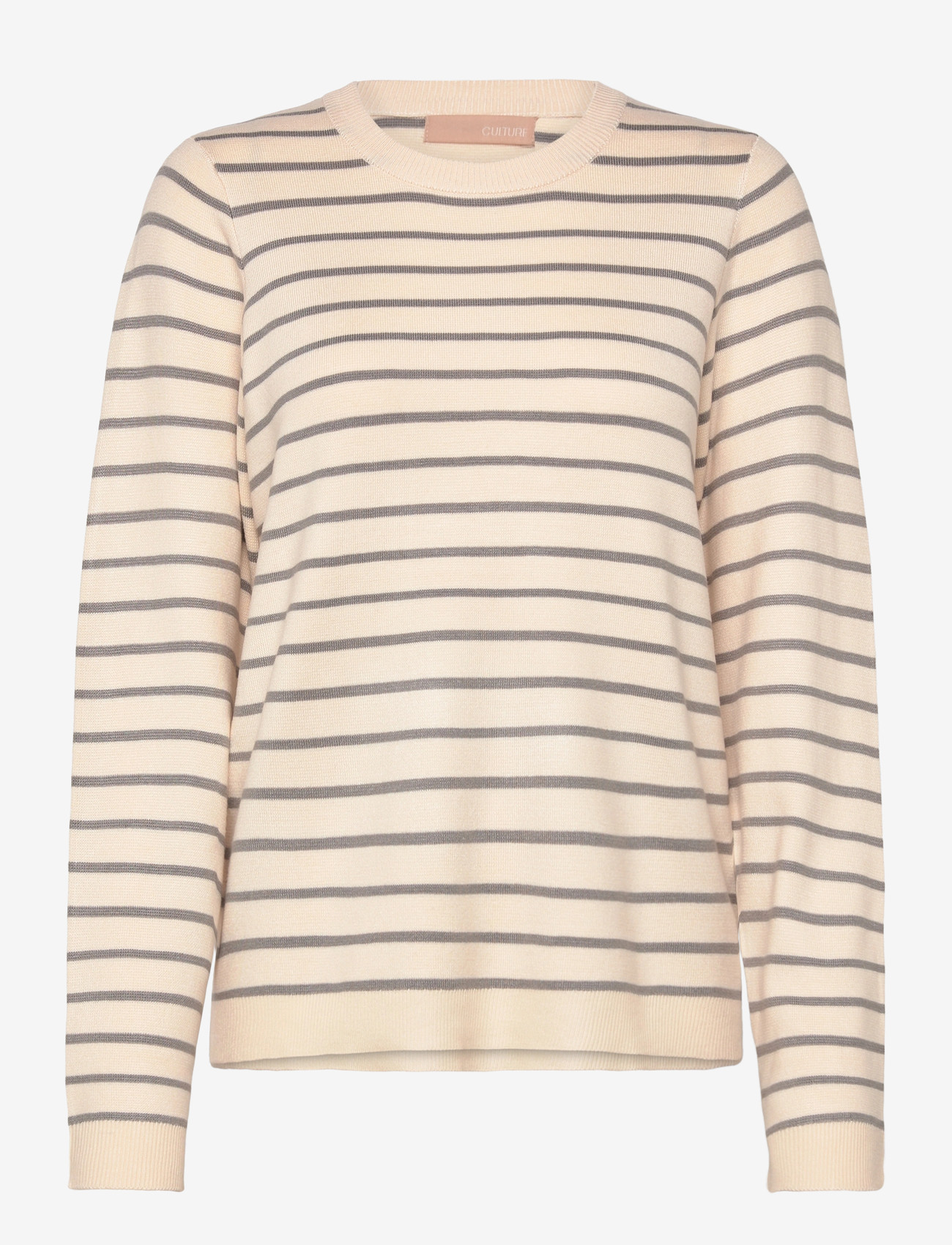 Culture - CUebba Annemette ON Pullover - pullover - whitecap/grey stripe - 0