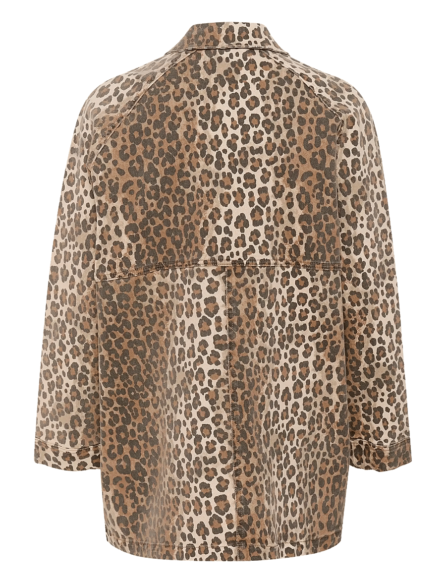 Culture - CUaliena Jacket - overshirts - leopard - 2