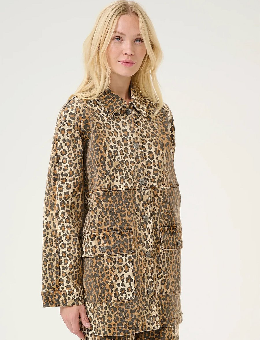 Culture - CUaliena Jacket - overshirts - leopard - 0