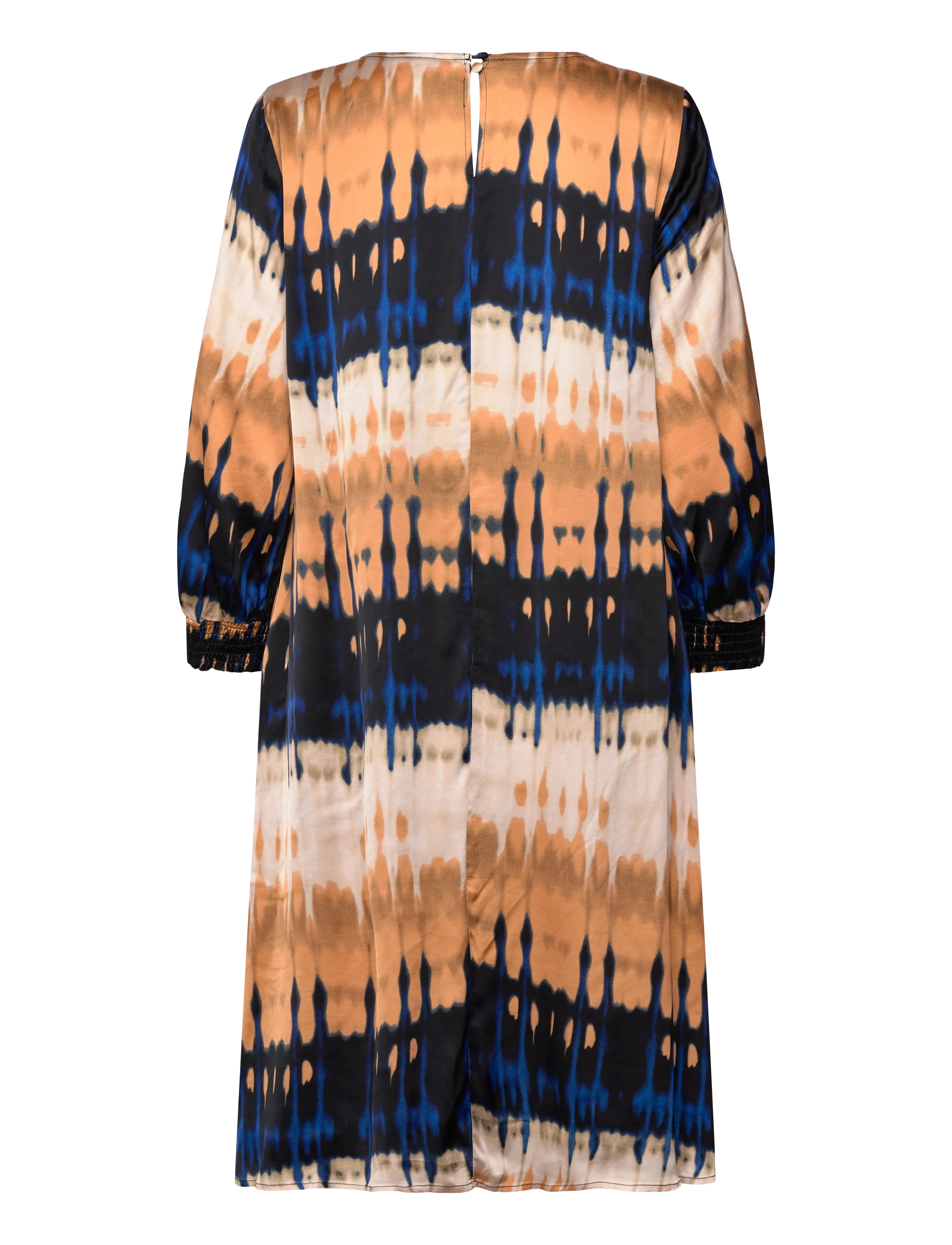 Culture - CUmacy Berna Short Dress - midi kjoler - blue/beige graphic - 1