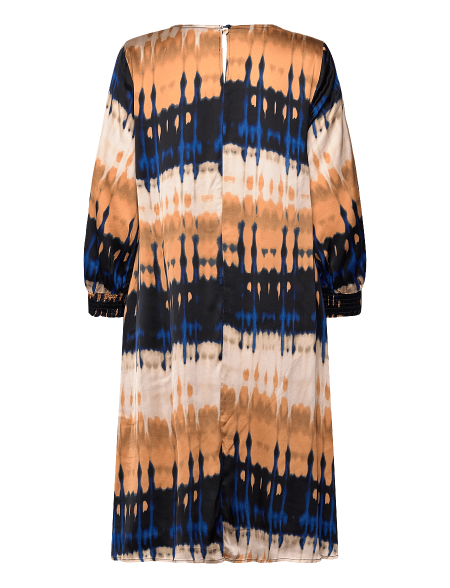 Culture - CUmacy Berna Short Dress - midikleider - blue/beige graphic - 1