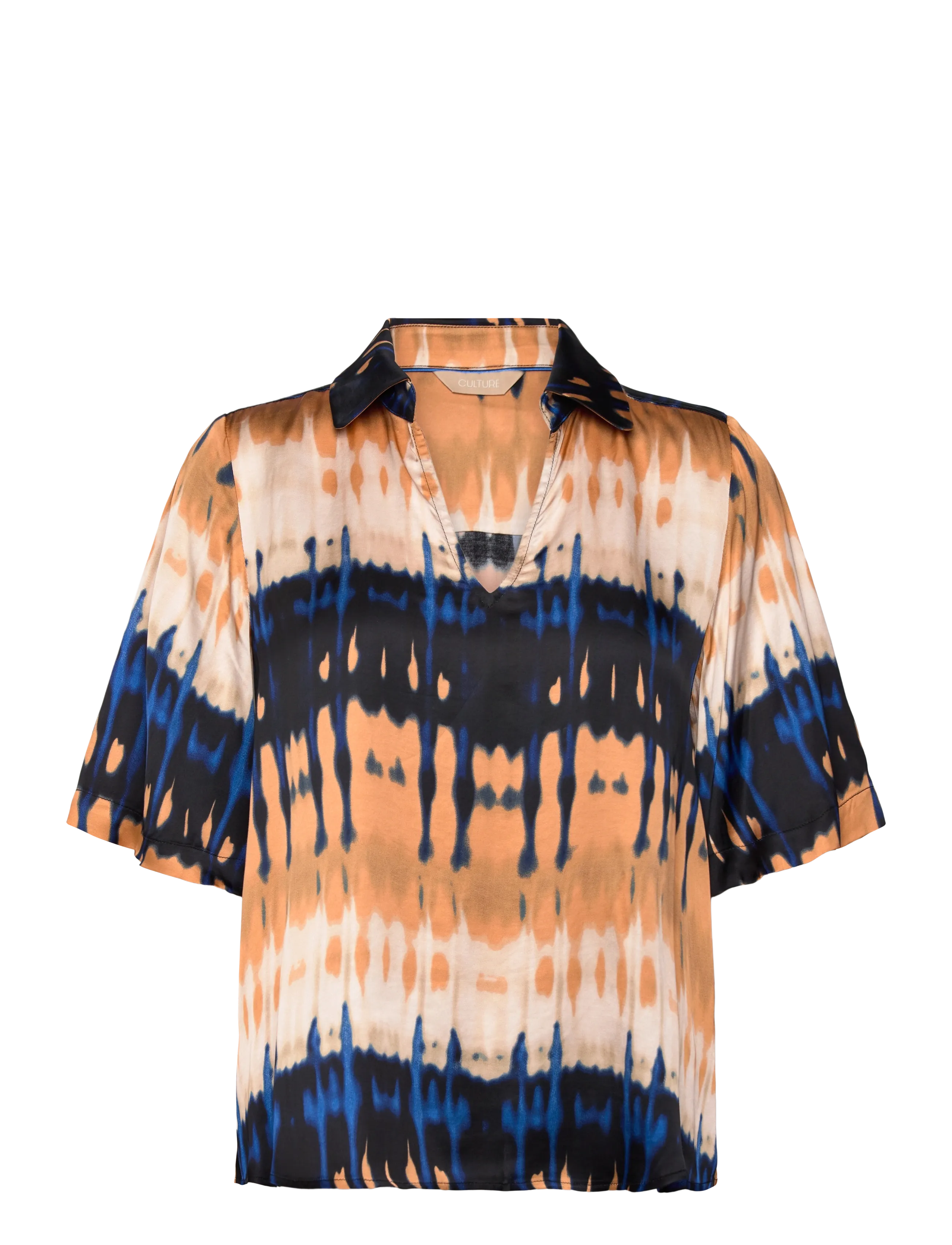 Culture CUmacy Berna Blouse - Officewear - BLUE/BEIGE GRAPHIC / multi