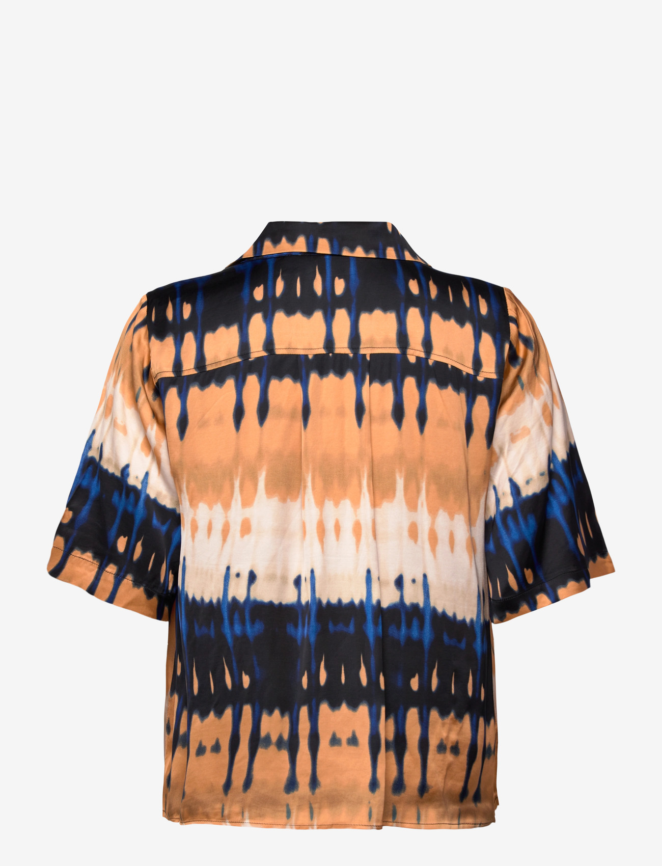 Culture - CUmacy Berna Blouse - kortærmede bluser - blue/beige graphic - 1