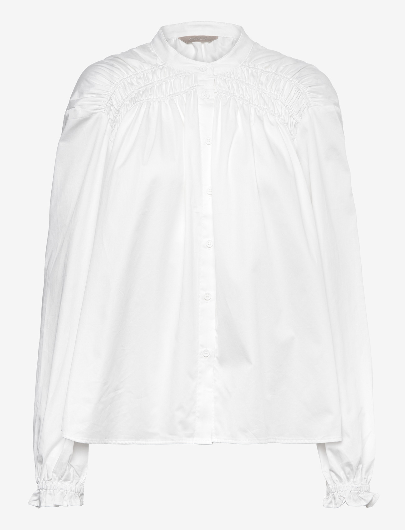 Culture - CUceleste Smock Shirt - langærmede bluser - spring gardenia - 0