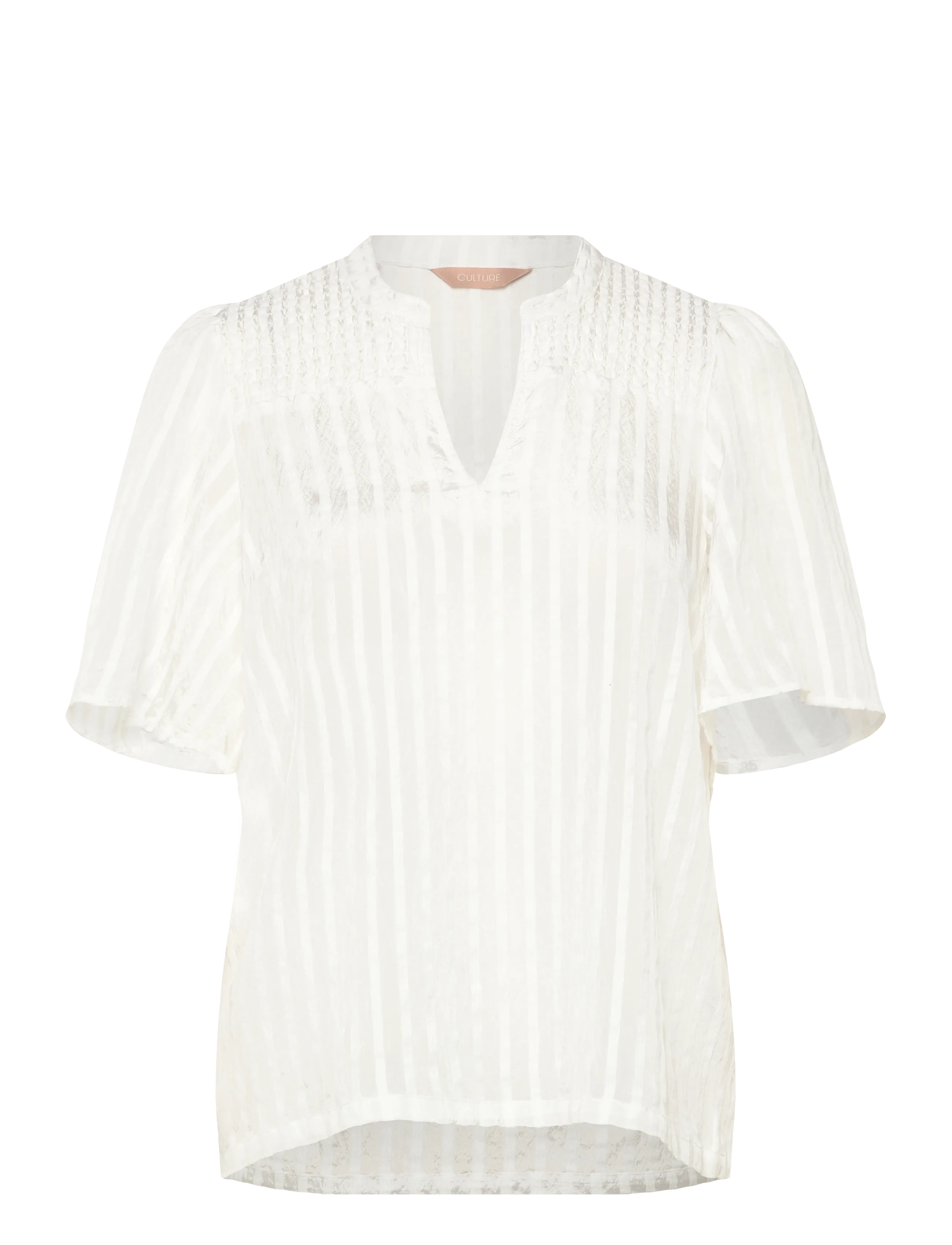 Culture CUchenitha Blouse - Blusar - SPRING GARDENIA / cream