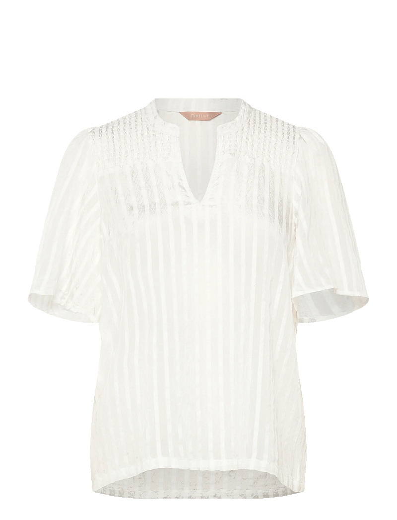 Culture - CUchenitha Blouse - bluzki z krótkim rękawem - spring gardenia - 0