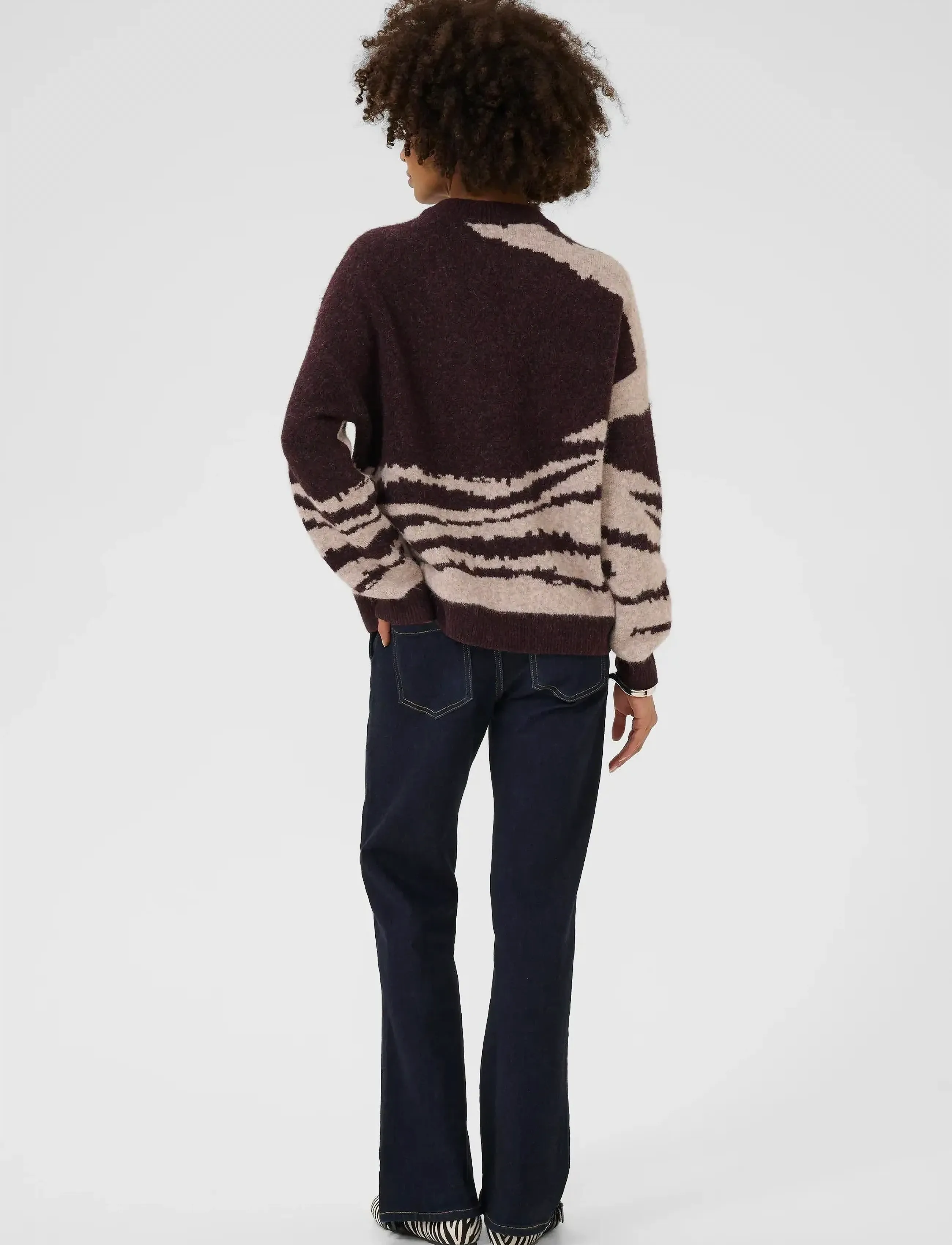 Culture - CUzinna Pullover - trøjer - coffee bean melange - 4