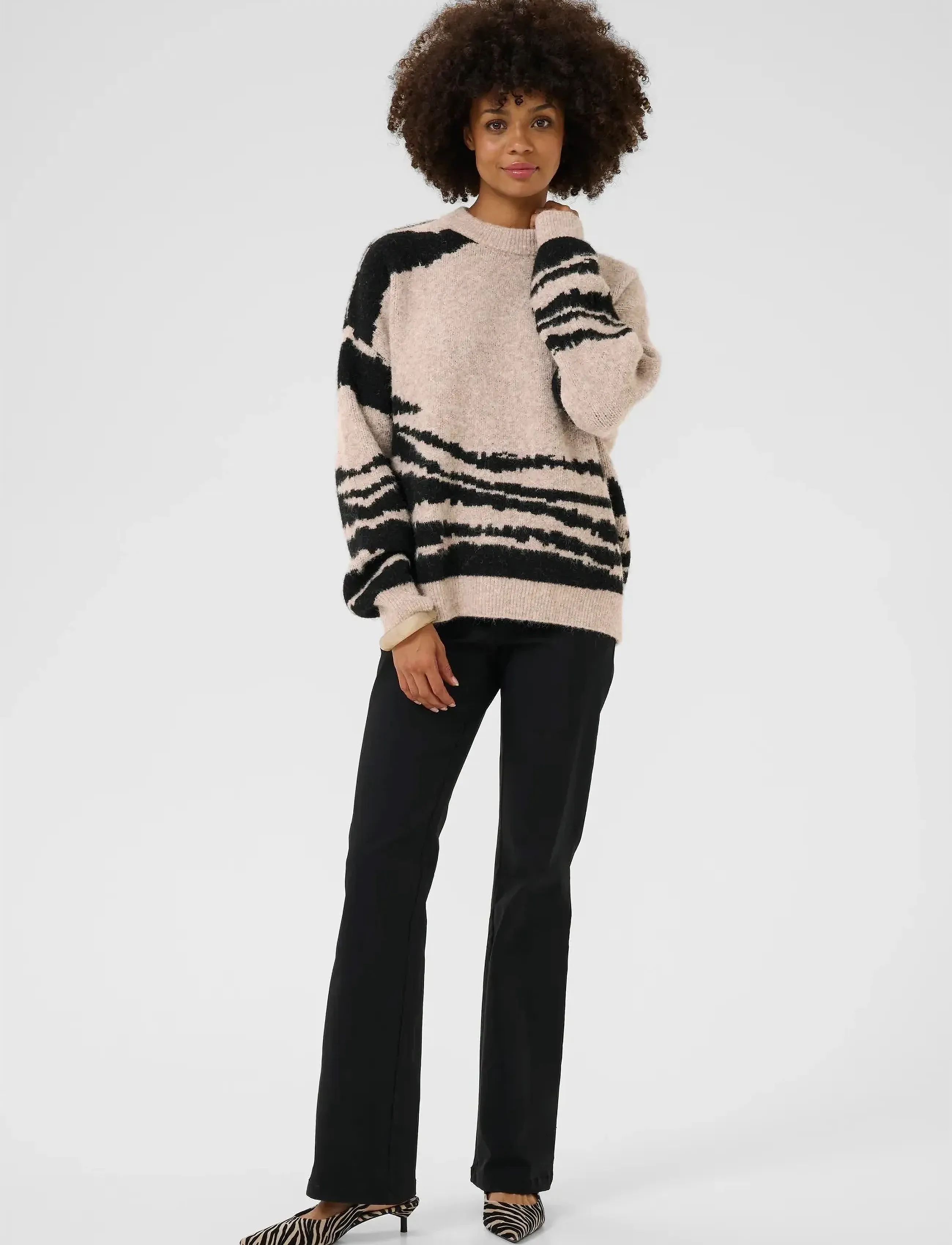 Culture - CUzinna Pullover - tröjor - dune melange - 3