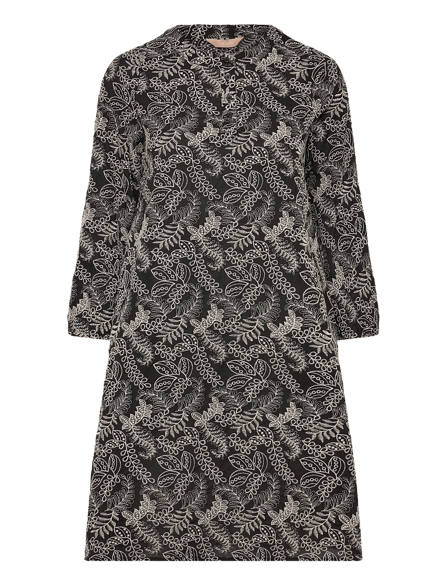 Culture - CUtaylar Dress - midikleidid - black/whitecap - 0
