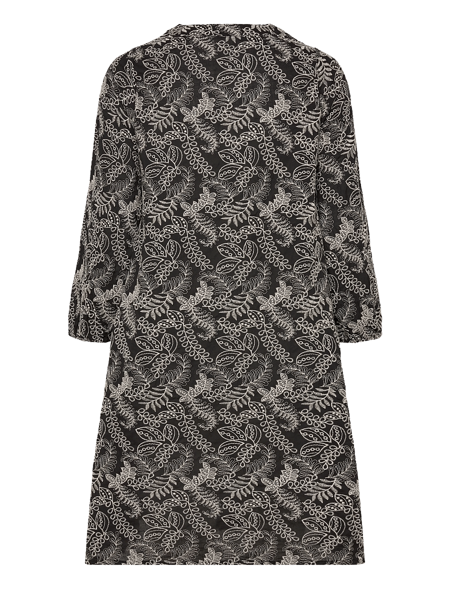 Culture - CUtaylar Dress - midikleidid - black/whitecap - 1