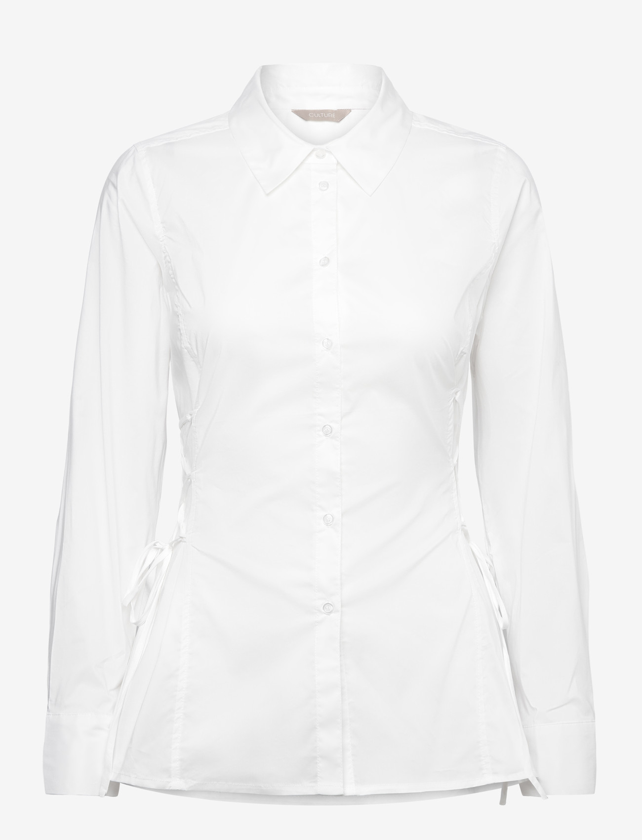 Culture - CUtoyam Antoinett Fitted Shirt - langærmede skjorter - spring gardenia - 0