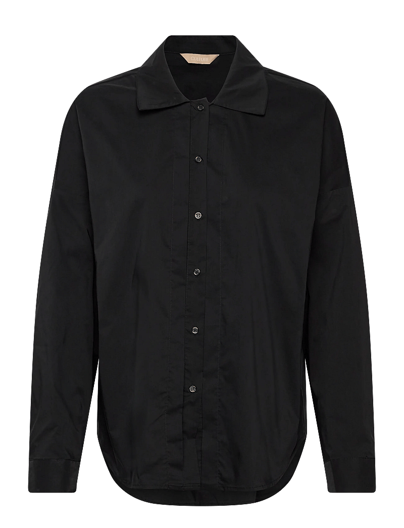 Culture - CUtoyam Antoinett Shirt - langerma skyrtur - black - 0