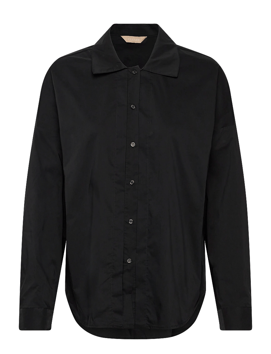 Culture - CUtoyam Antoinett Shirt - langärmlige hemden - black - 0