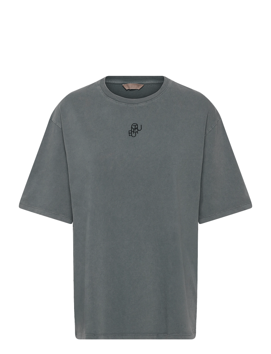 Culture - CUalfie Oversized Tee - t-shirts - grey wash - 0