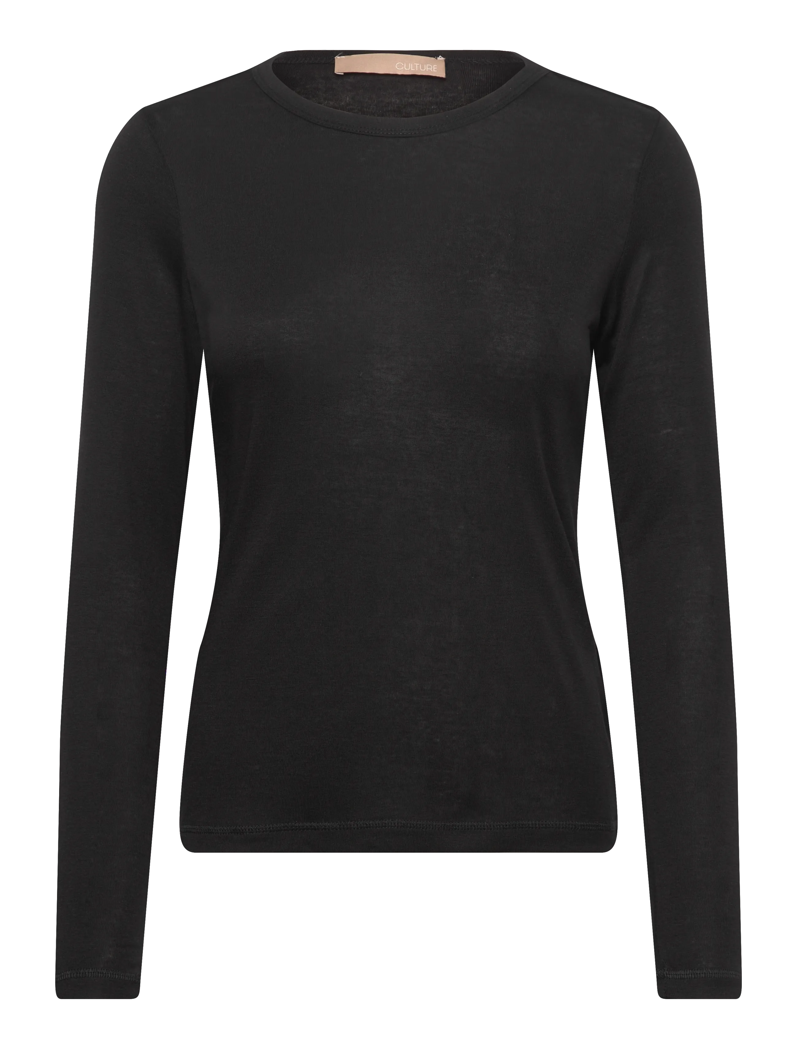 Culture CUalthea Wool LS ON Tshirt - Culture - BLACK / black