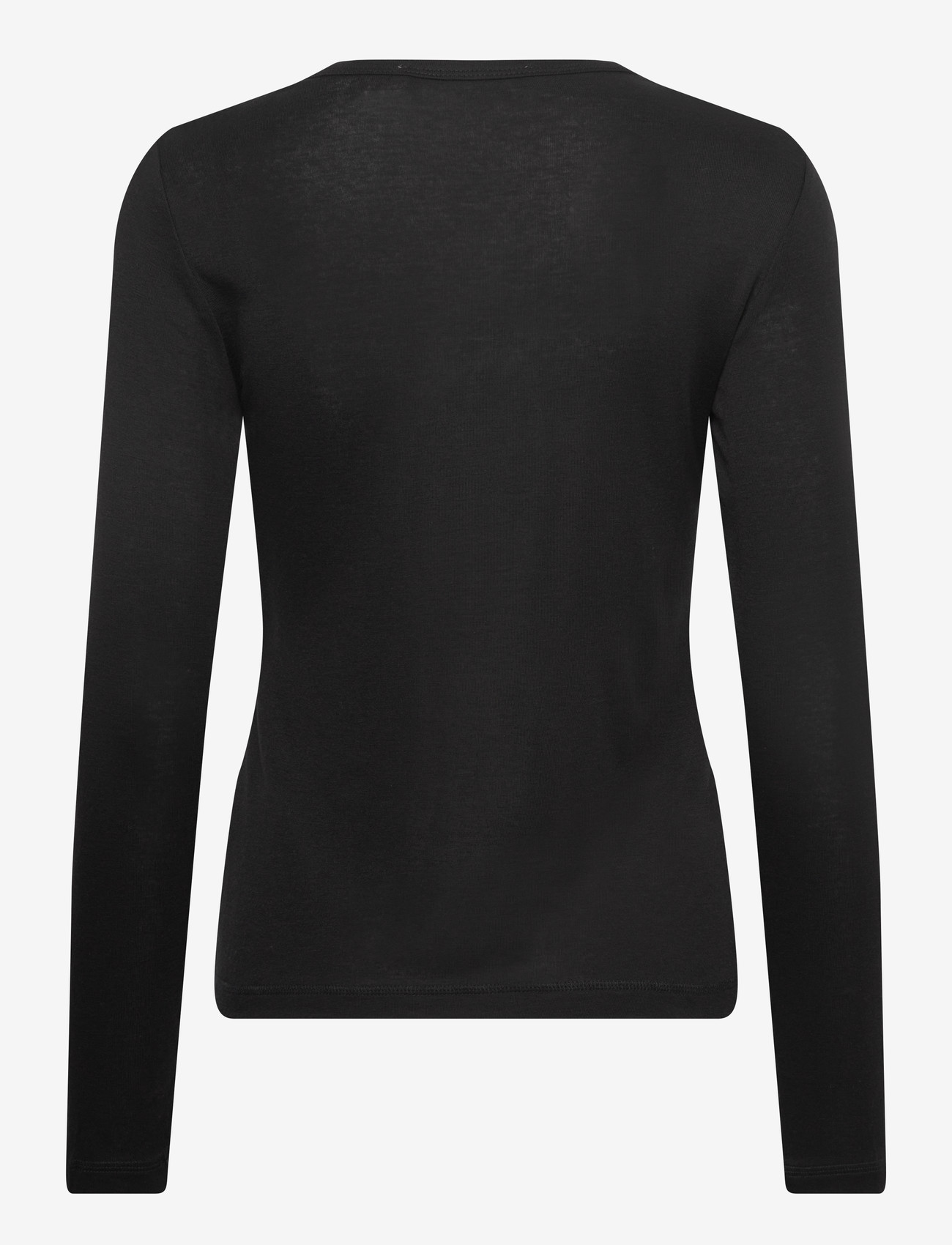 Culture - CUalthea Wool LS ON Tshirt - långärmade toppar - black - 1