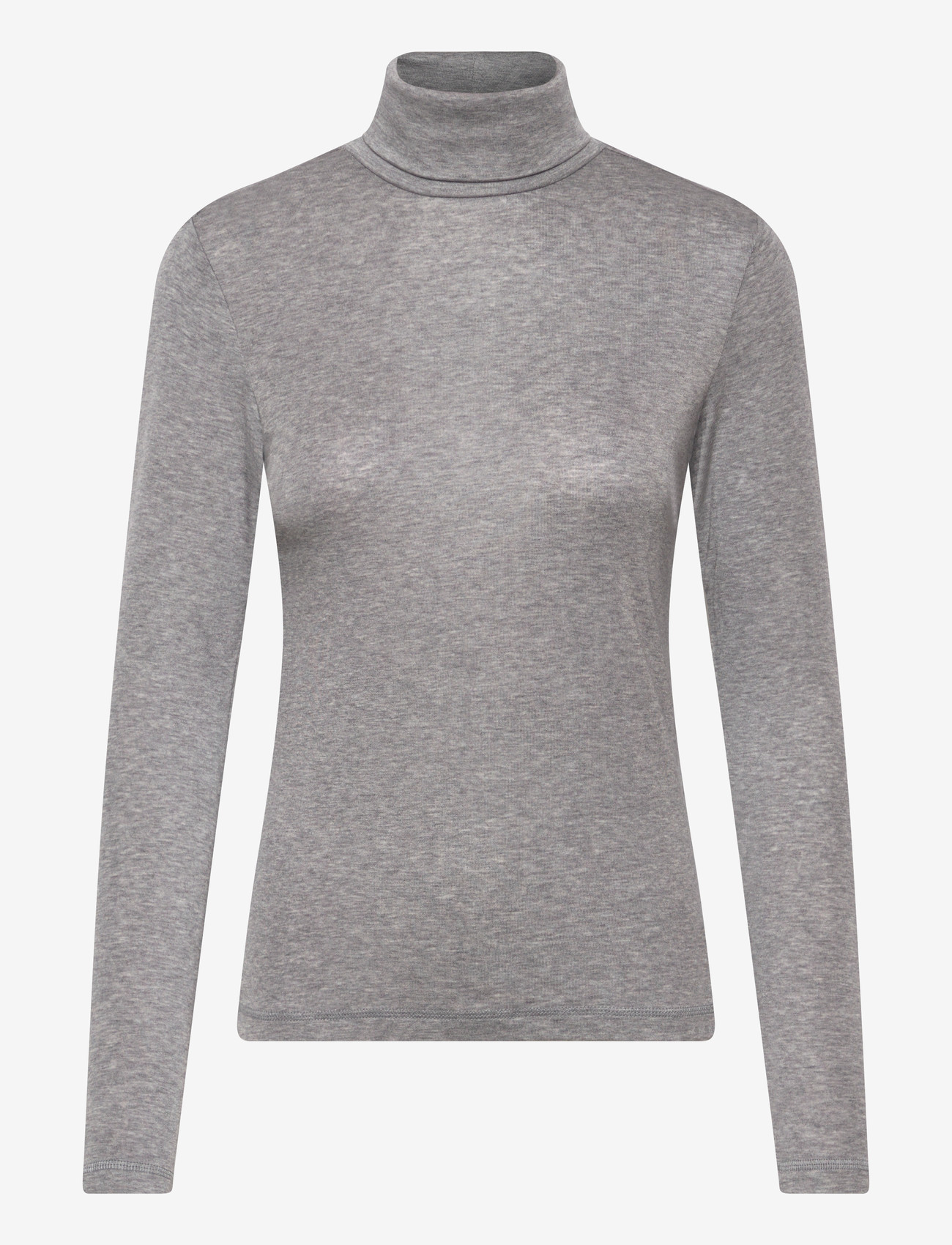 Culture - CUalthea Wool Rollneck - polotröjor - mid grey melange - 0