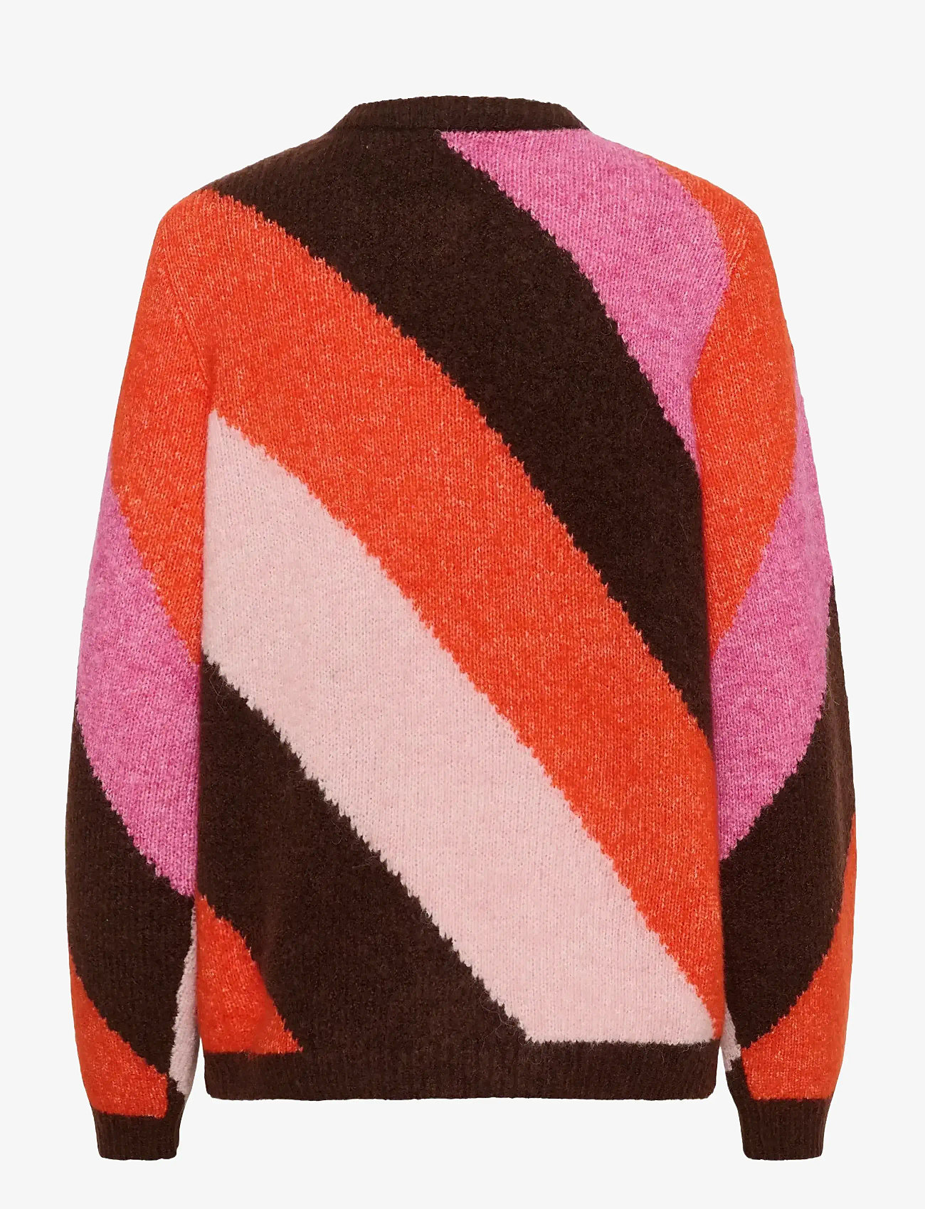 Culture - CUdiga Kimmy Cardigan - koftor - brown/pink mix - 1