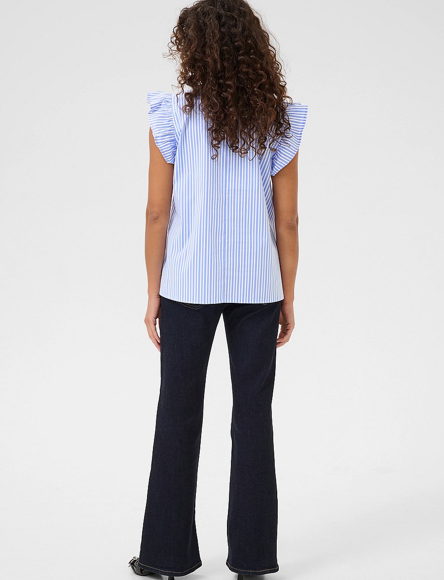 Culture - CUjilla Bjørg Sleeveless Blouse - ultramarine - 4