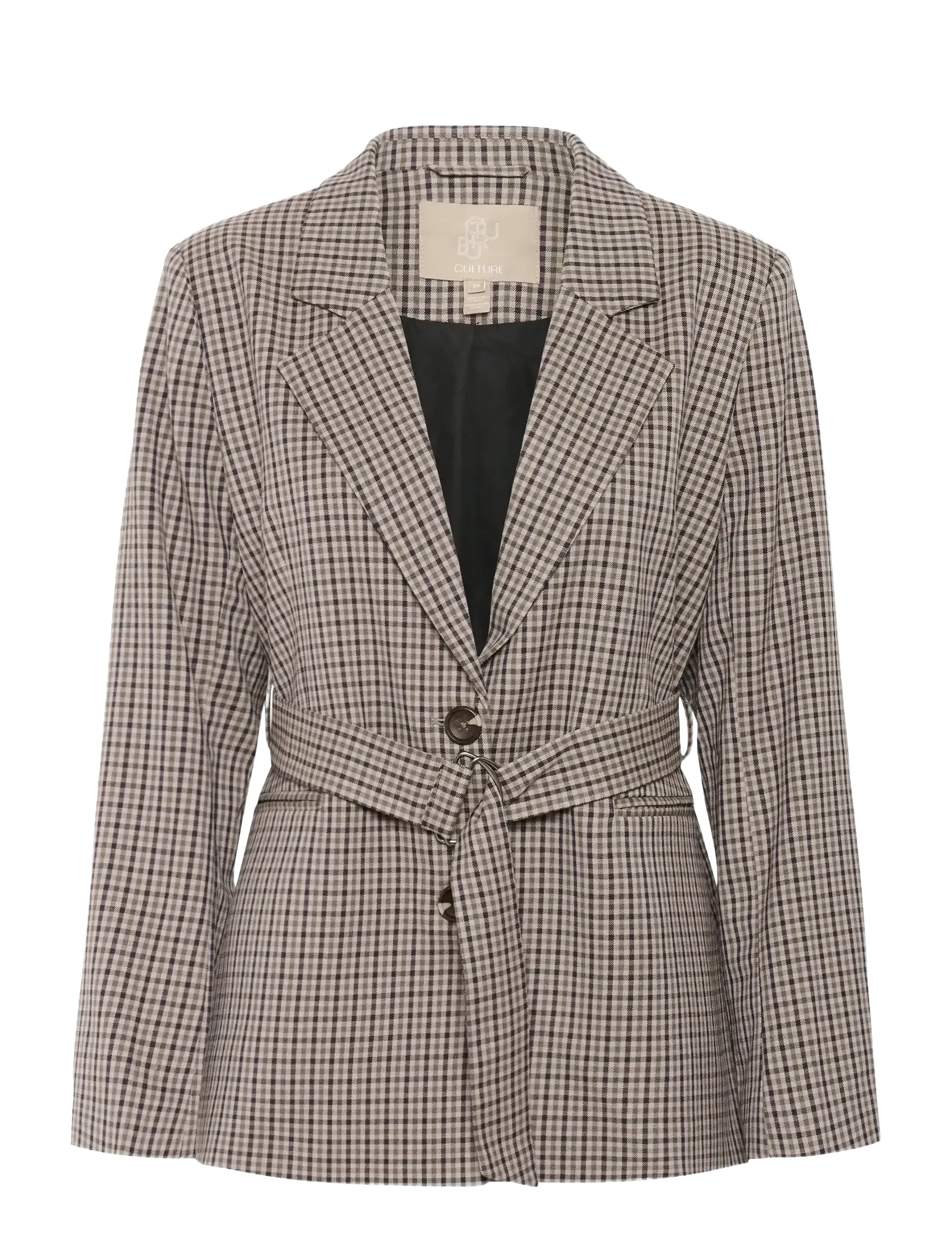 CULTURE Cuchecka Gürtel Blazer Beige - 36 - Damen