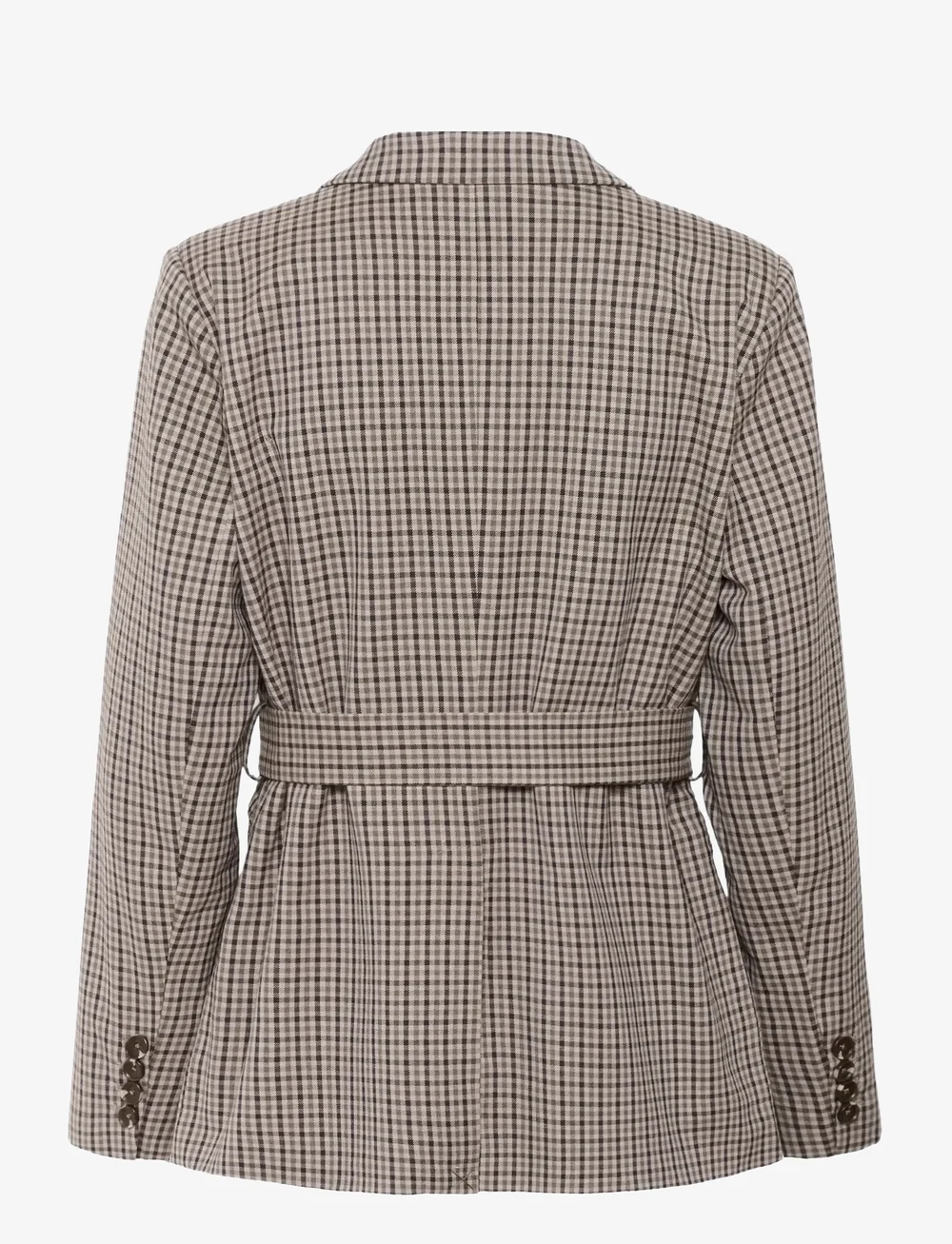 Culture - CUchecka Belt Blazer - blazer mit gürtel - brown check - 2