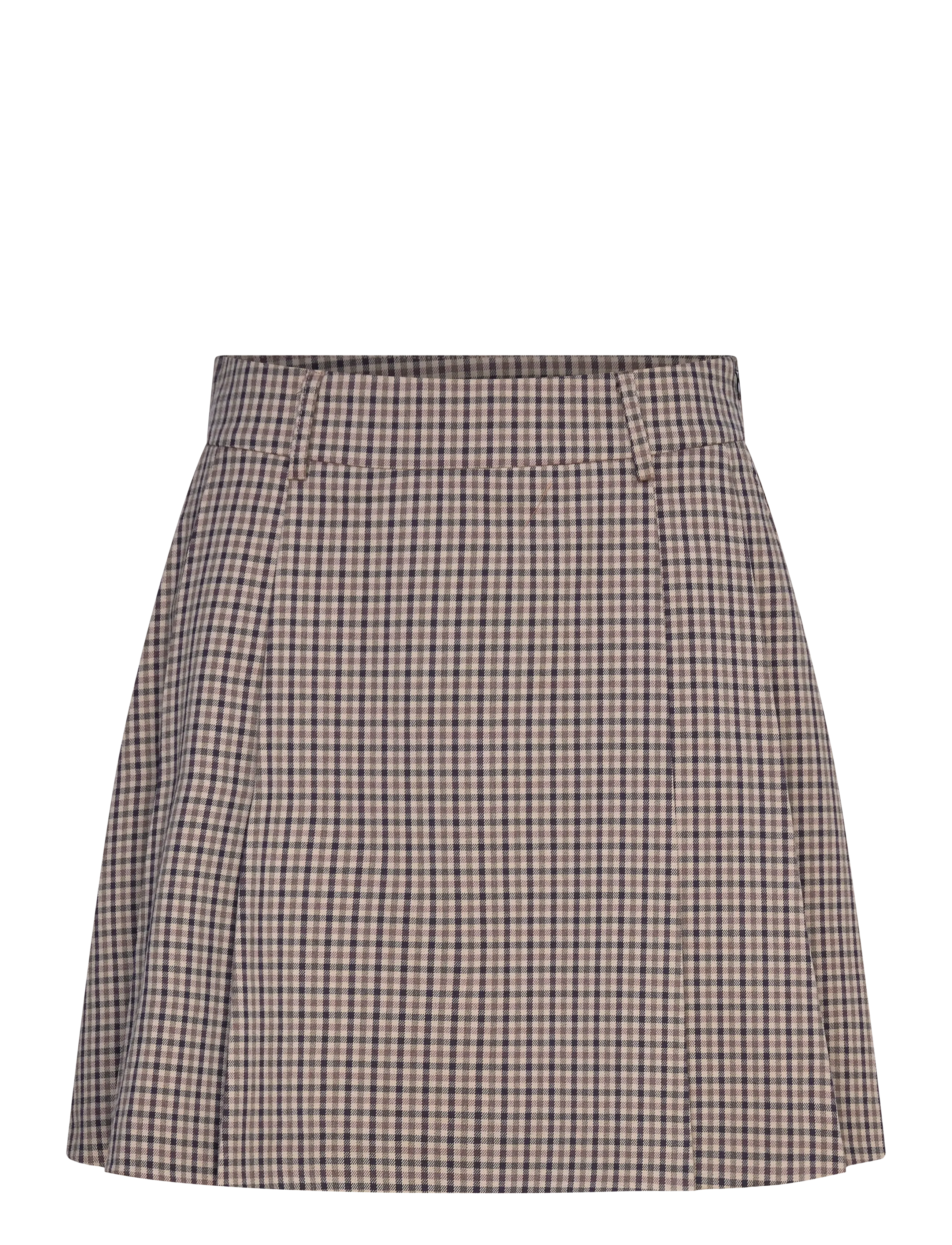 Culture CUchecka Skirt - Riided - BROWN CHECK / brown