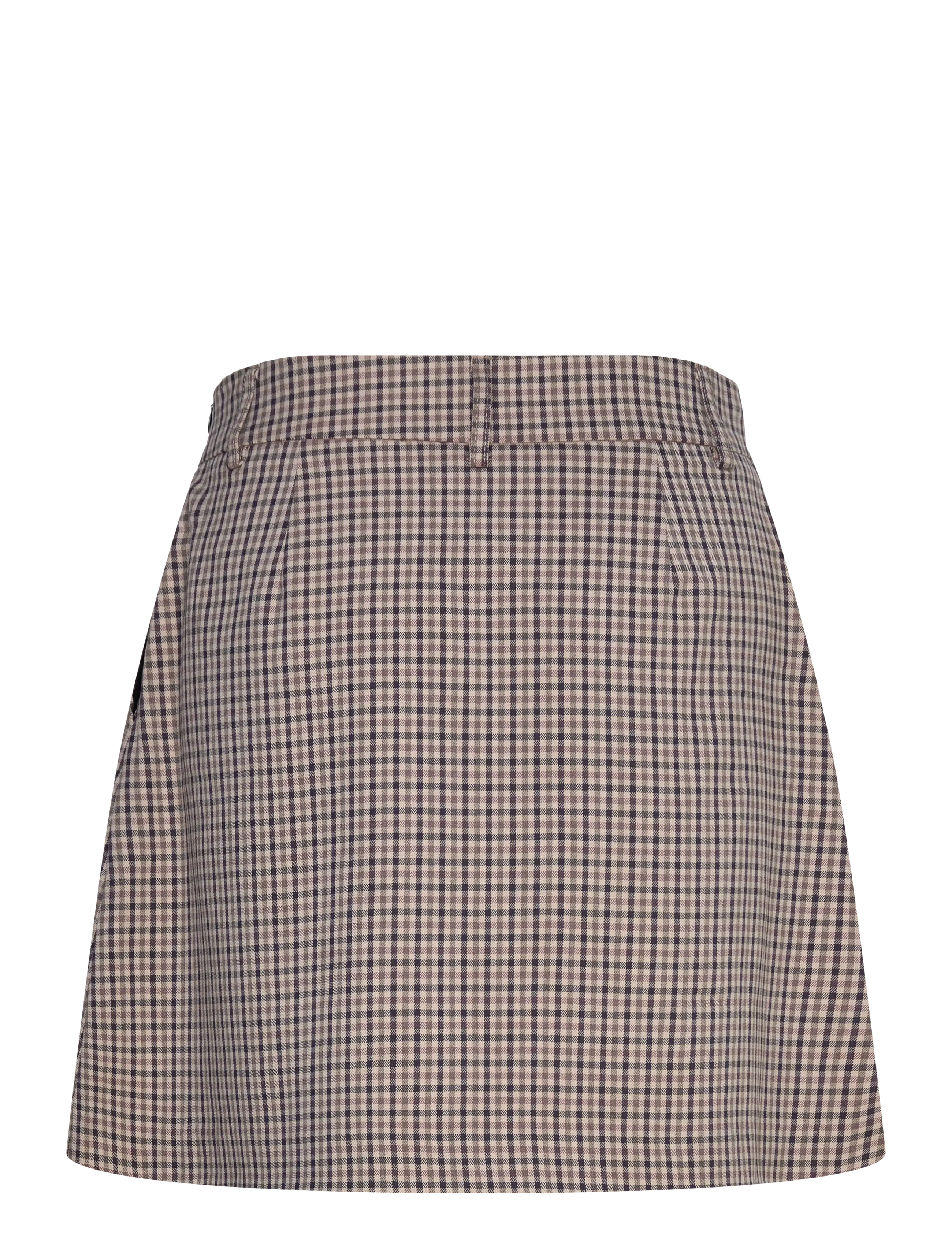 Culture - CUchecka Skirt - brown check - 1