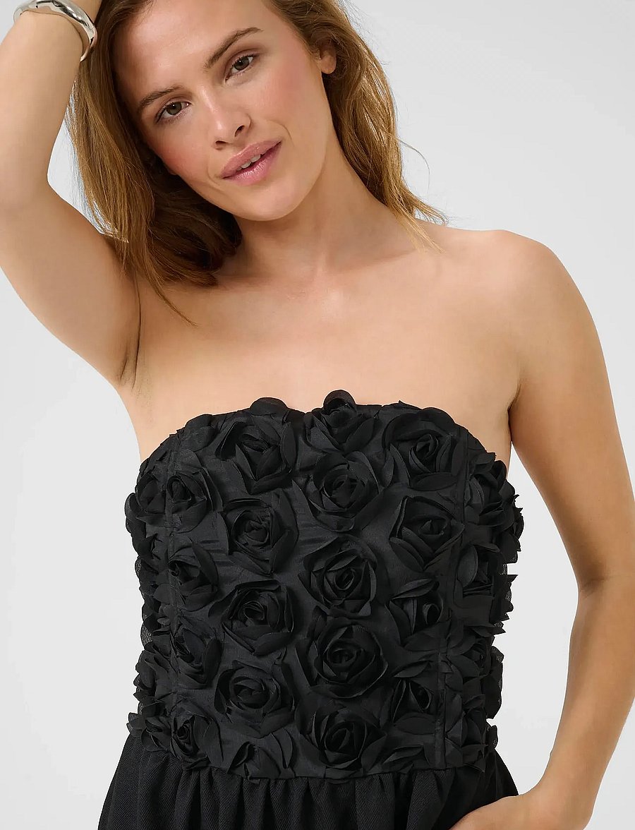 Culture - CUcebrine Corset Dress - proginės suknelės - black - 4