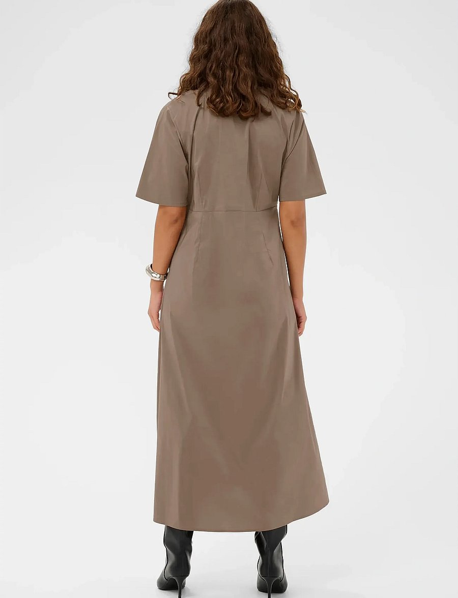Culture - CUberri Antoinett SS Dress - suvekleidid - pine bark - 3