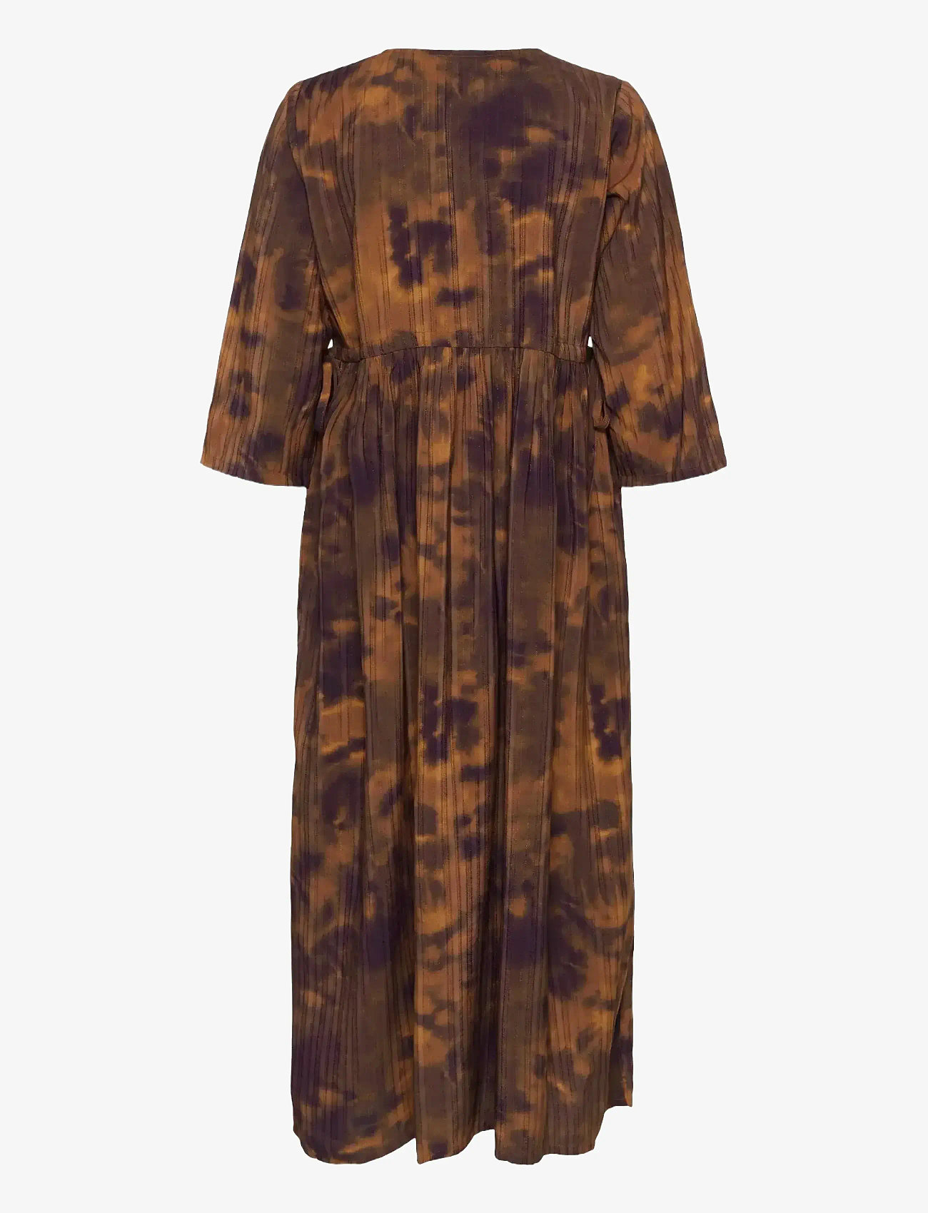 Culture - CUjustine Gally Long Dress - sommarklänningar - brown abstract - 2