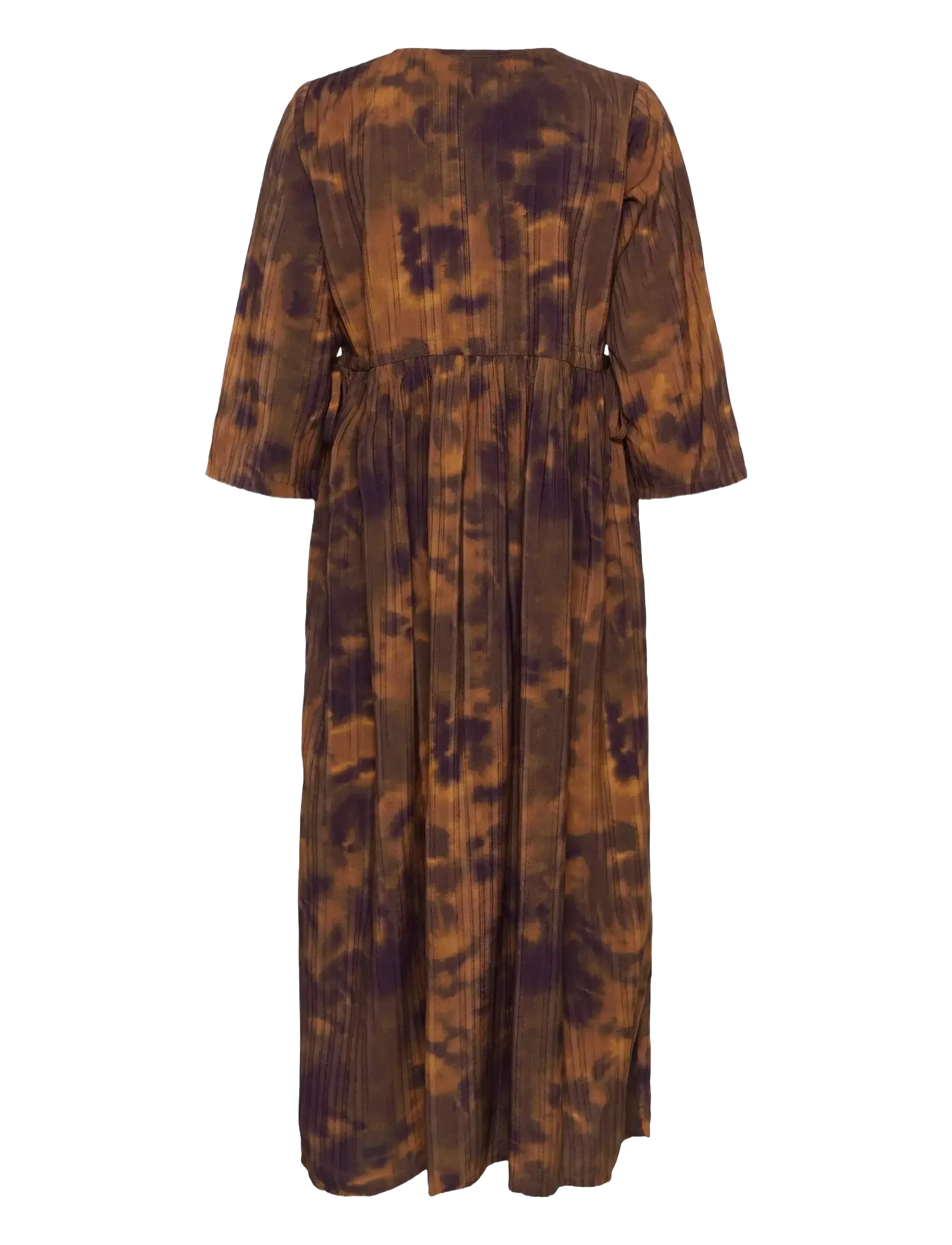 Culture - CUjustine Gally Long Dress - sommarklänningar - brown abstract - 2
