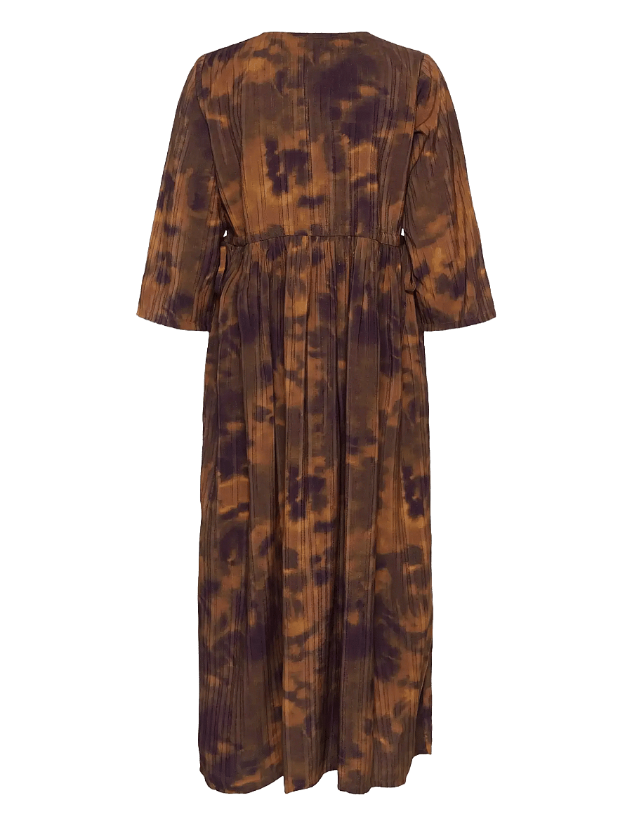 Culture - CUjustine Gally Long Dress - zomerjurken - brown abstract - 2