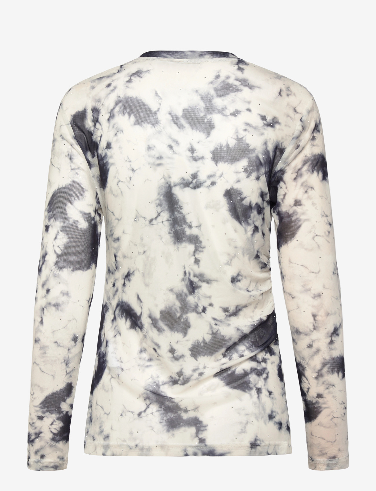 Culture - CUgali Mesh LS T-Shirt - langærmede toppe - grey/white marble - 1
