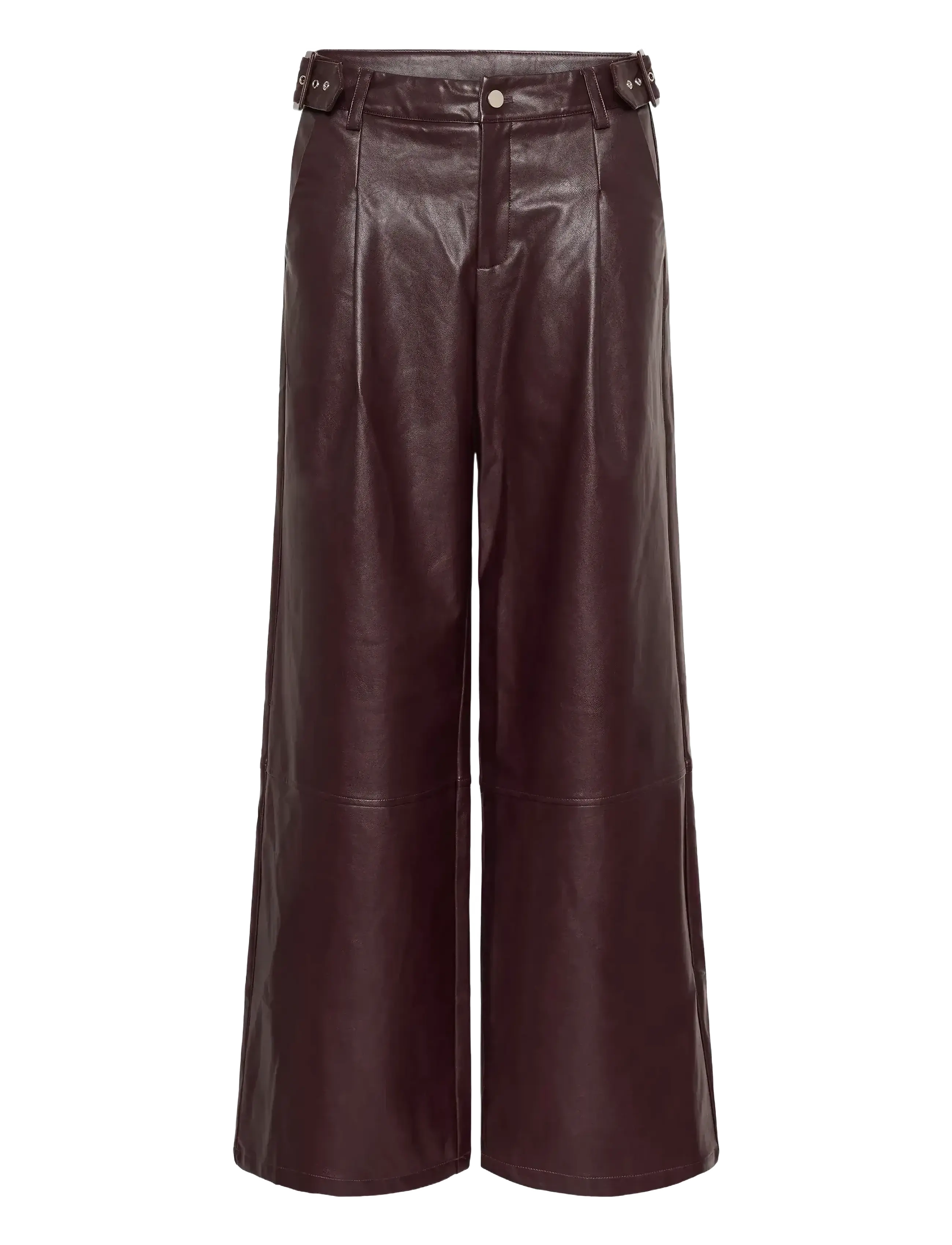 CULTURE Culilli Pu Hosen Burgundy - 46 - Damen