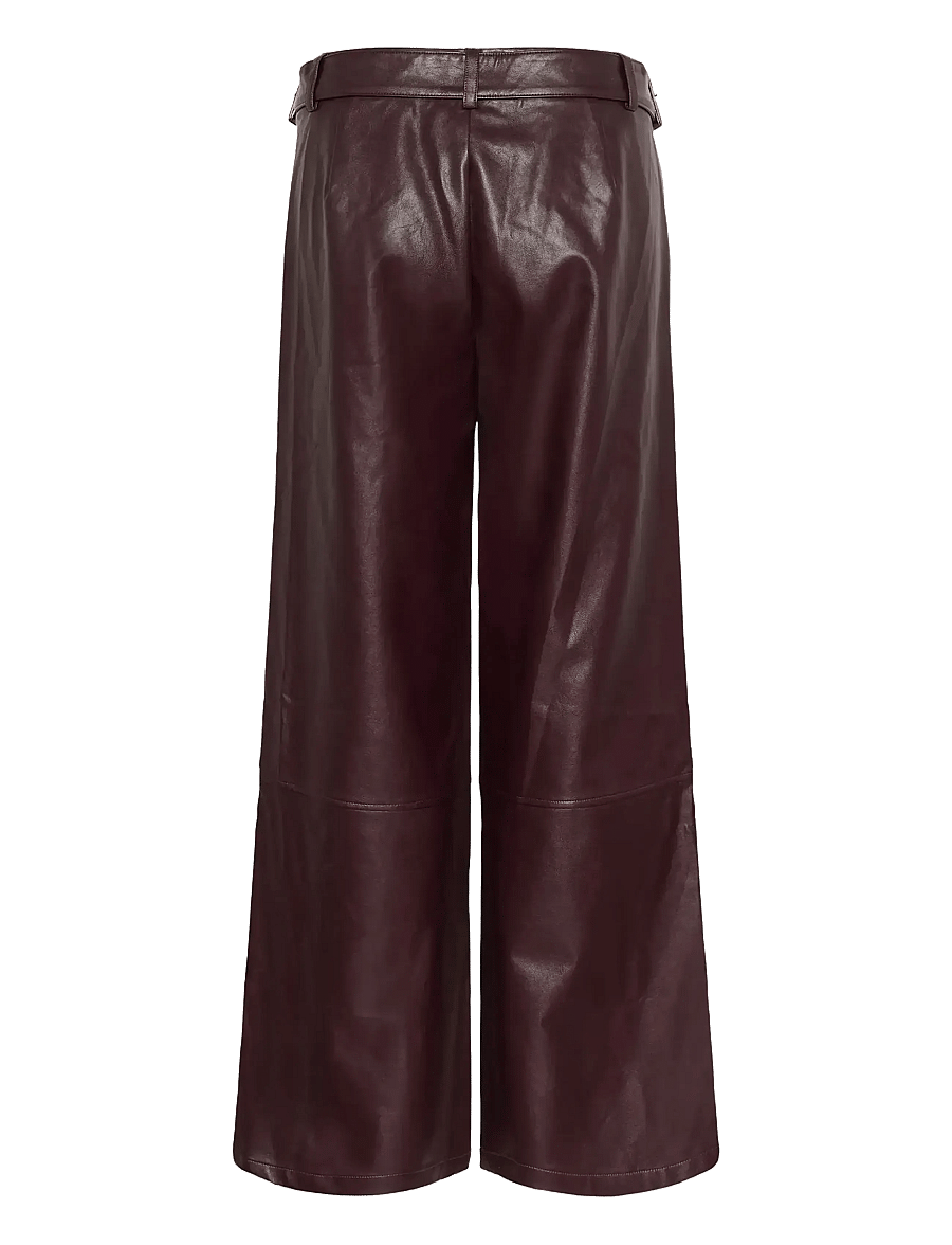 Culture - CUlilli PU Pants - lederhosen - decadent chocolate - 2