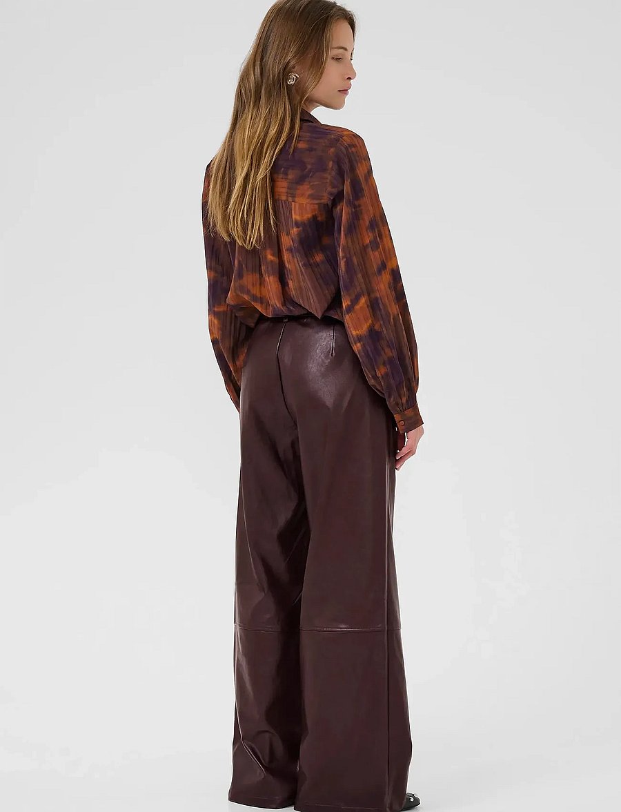 Culture - CUlilli PU Pants - lederhosen - decadent chocolate - 4
