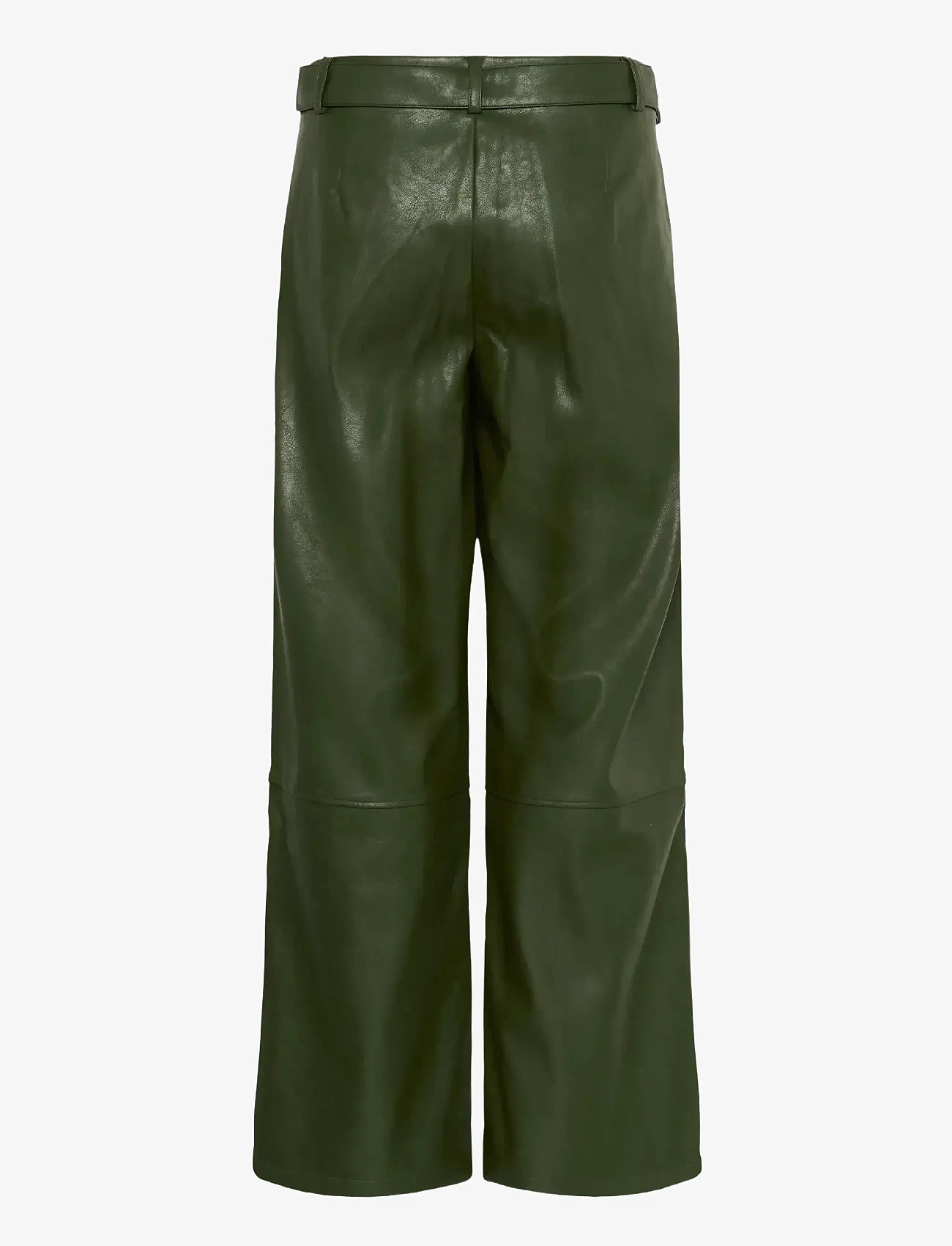 Culture - CUlilli PU Pants - skinnbyxor - rifle green - 1