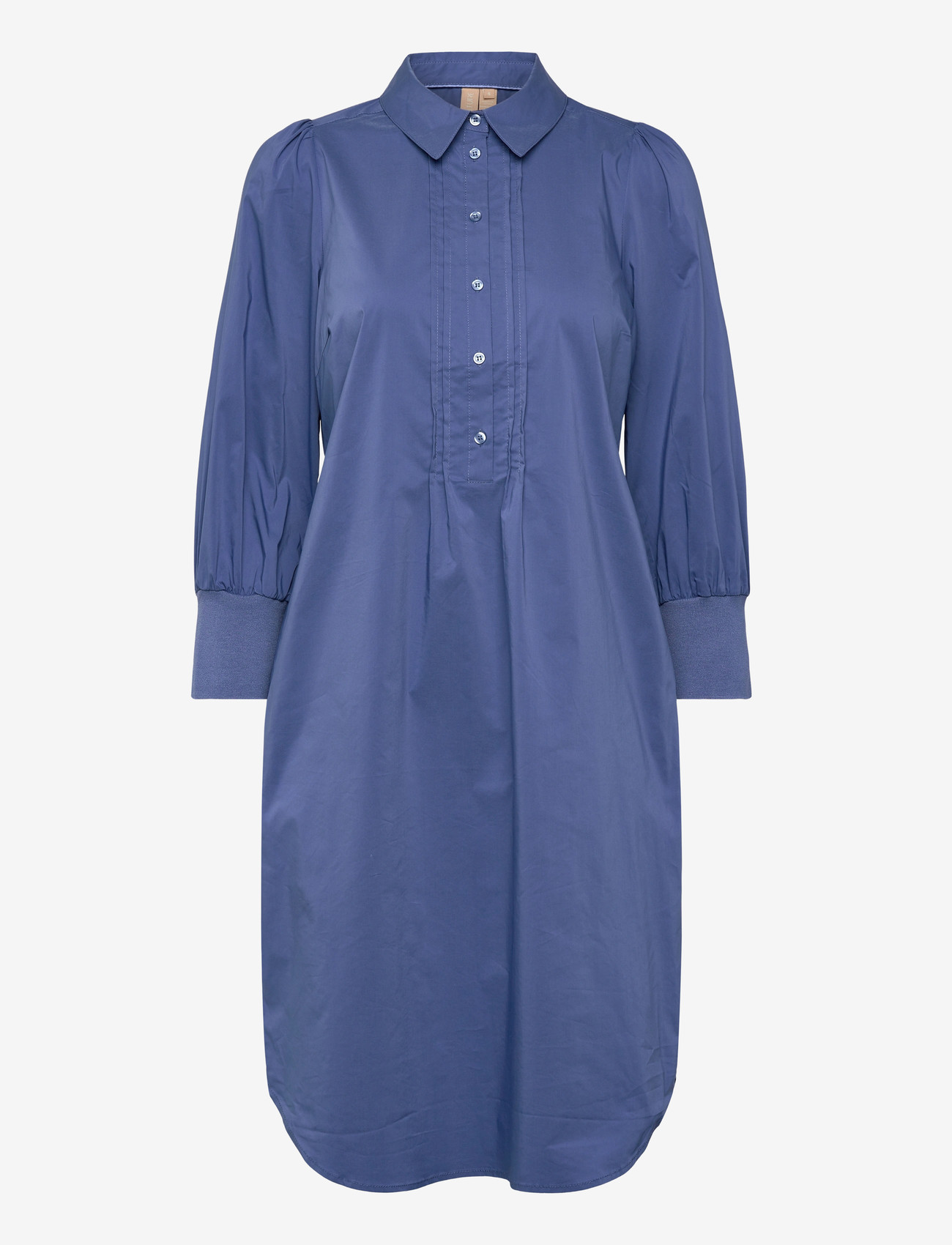 Culture - CUtoyam Antoinett Rib Dress - skjortekjoler - bijou blue - 0