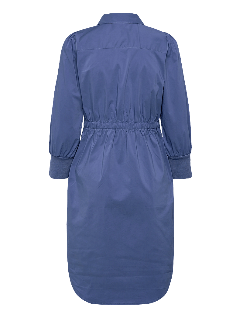 Culture - CUtoyam Antoinett Rib Dress - skjortekjoler - bijou blue - 1