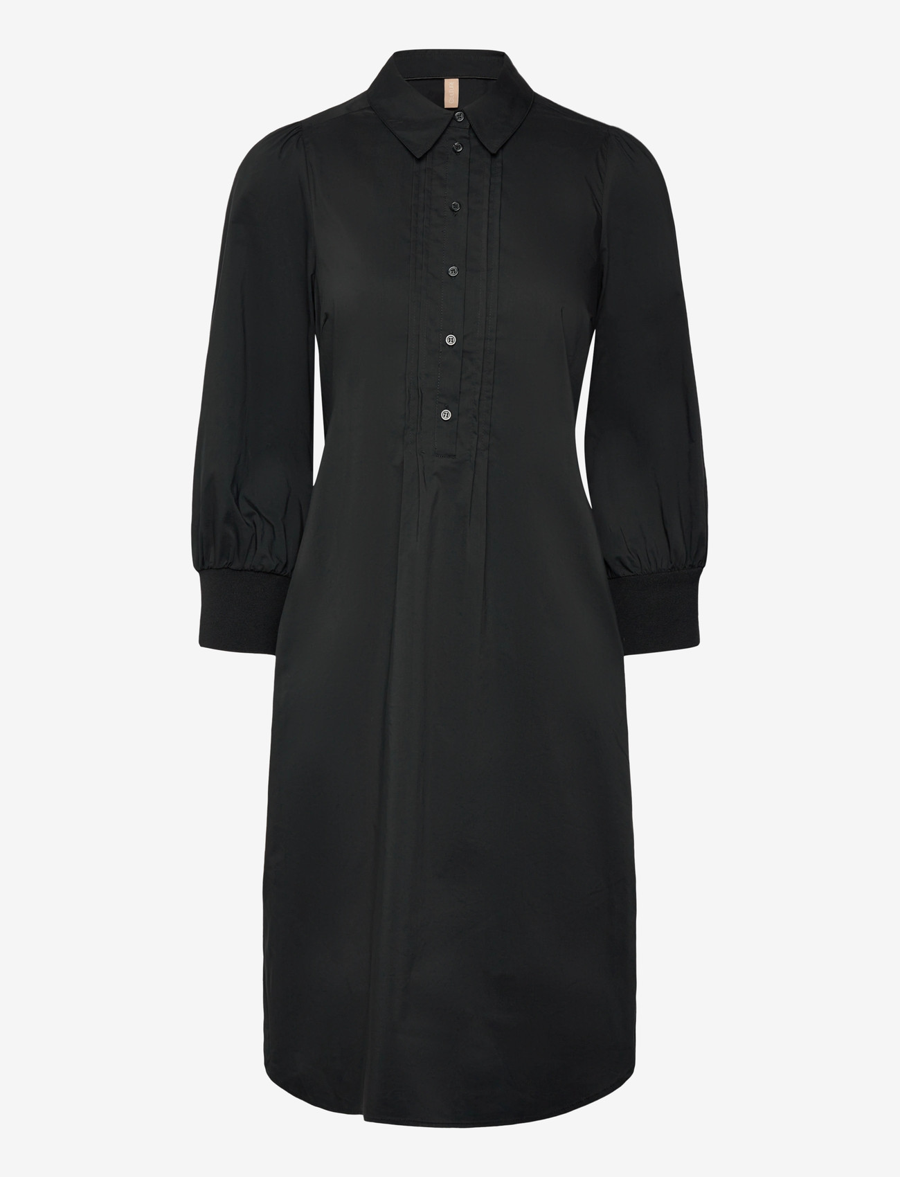 Culture - CUtoyam Antoinett Rib Dress - skjortekjoler - black - 0