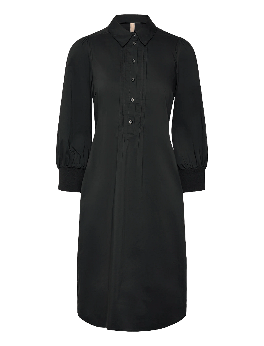 Culture - CUtoyam Antoinett Rib Dress - robes chemises - black - 0