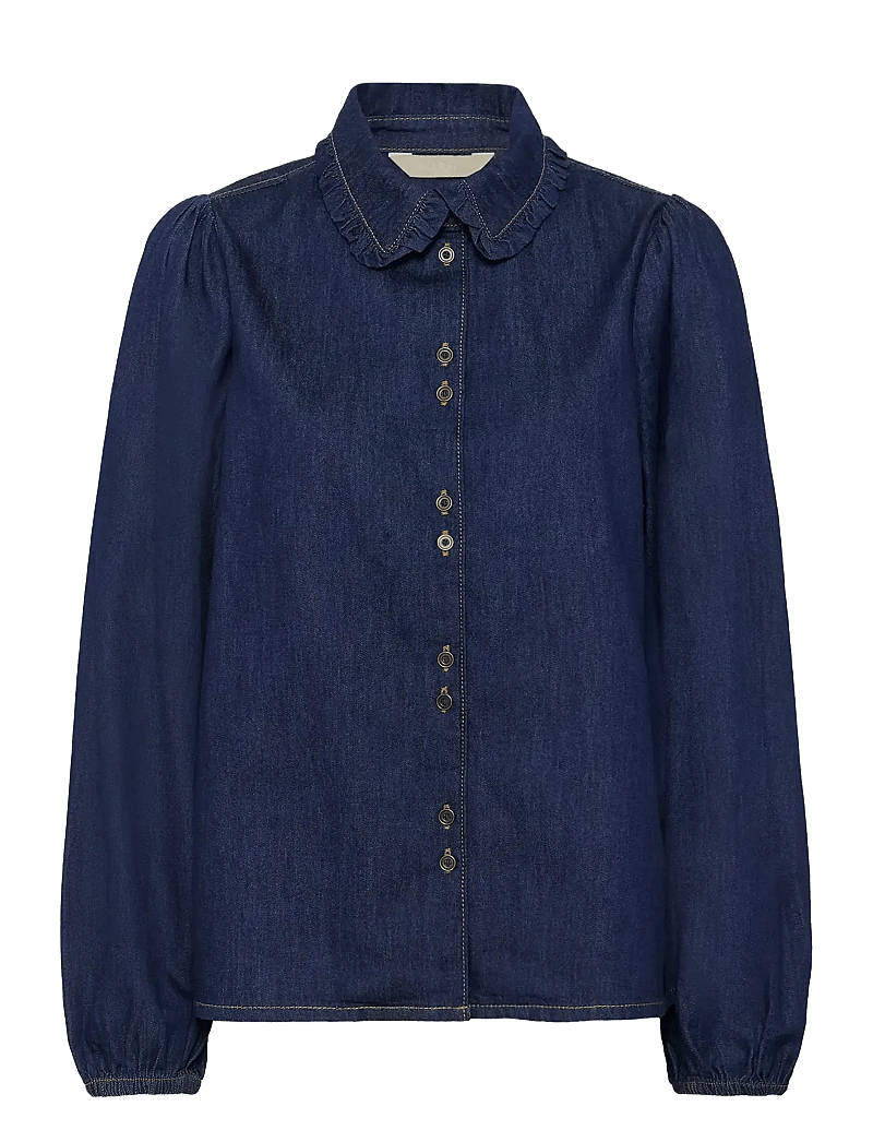 Culture - CUhilka Arpa Shirt - långärmade skjortor - rinse wash - 1
