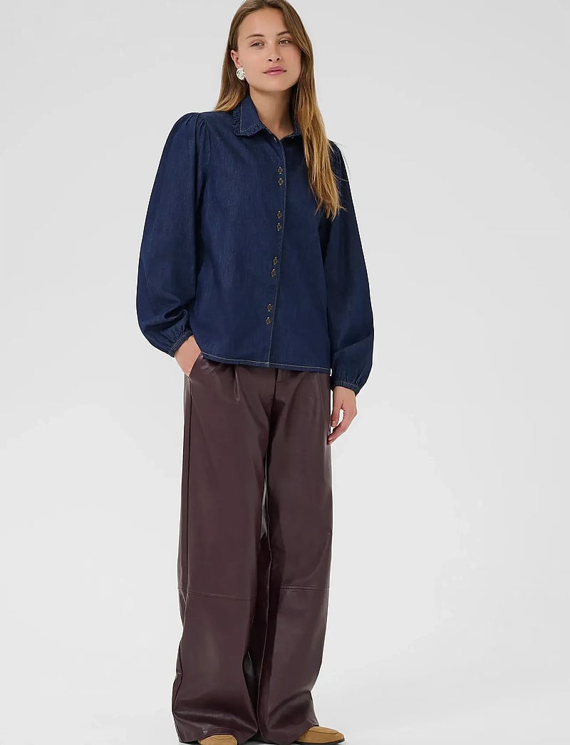 Culture - CUhilka Arpa Shirt - långärmade skjortor - rinse wash - 3