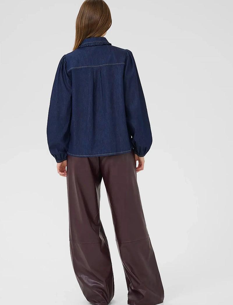 Culture - CUhilka Arpa Shirt - långärmade skjortor - rinse wash - 4