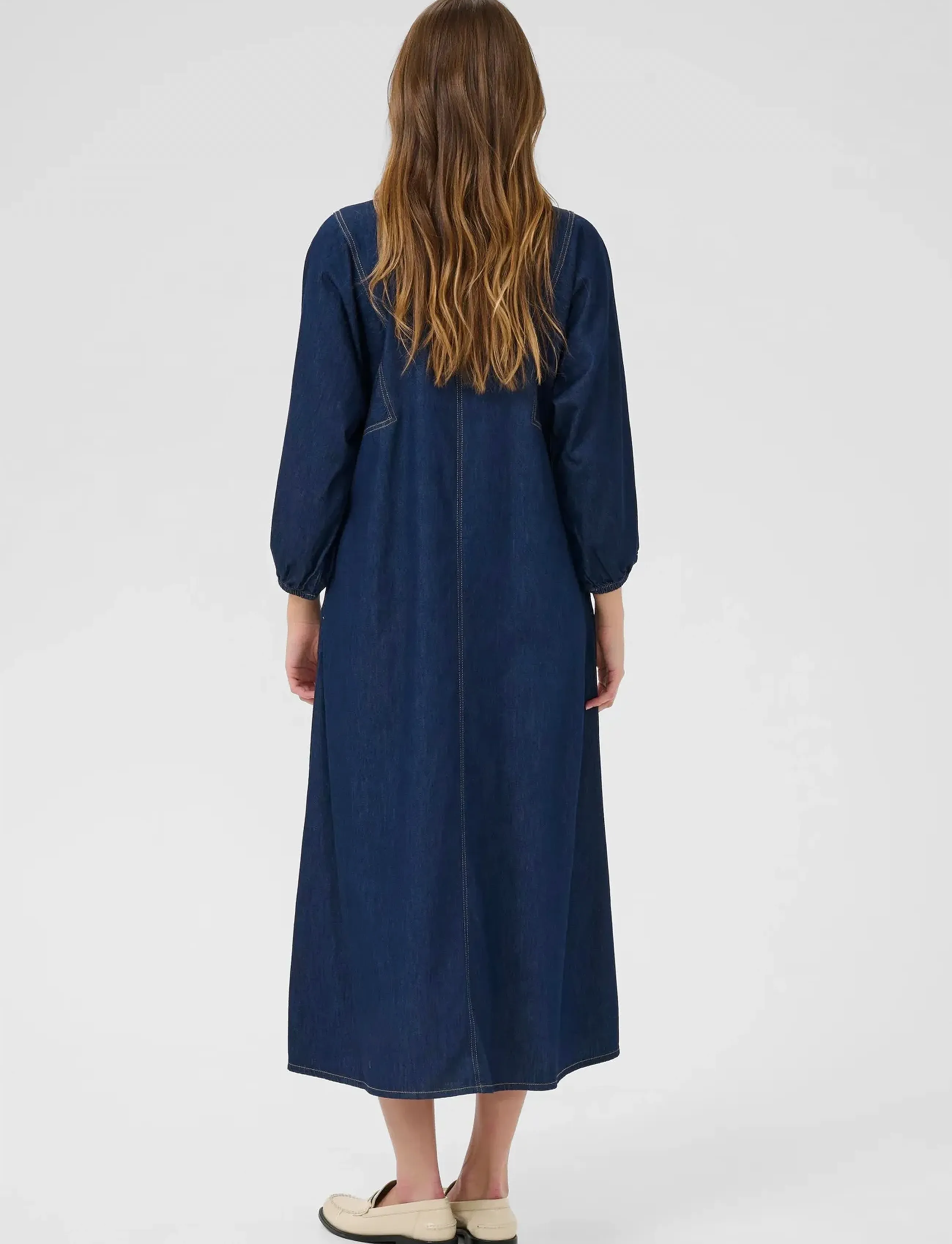 Culture - CUhilka Arpa Dress - farkkumekot - rinse wash - 3