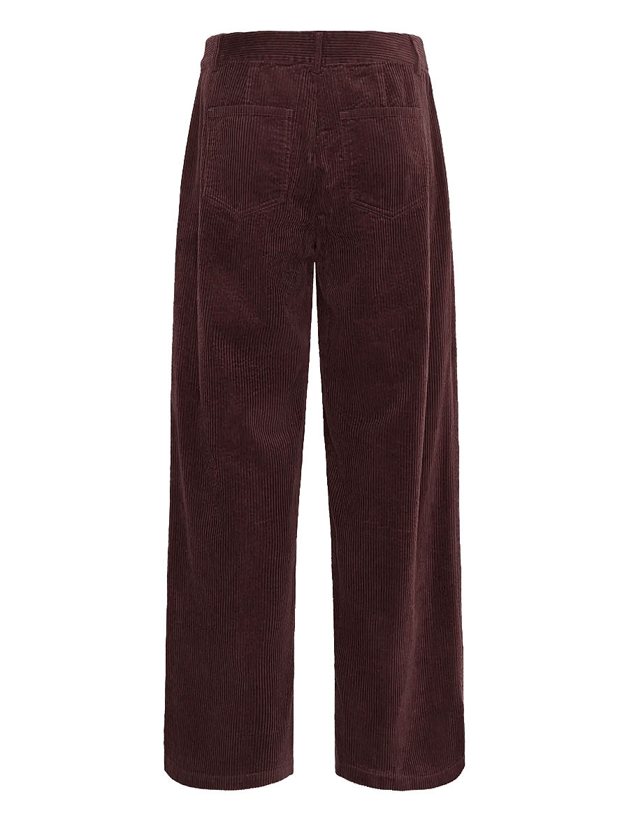 Culture - CUbaela Klay Pants - velvetpüksid - bitter chocolate - 2